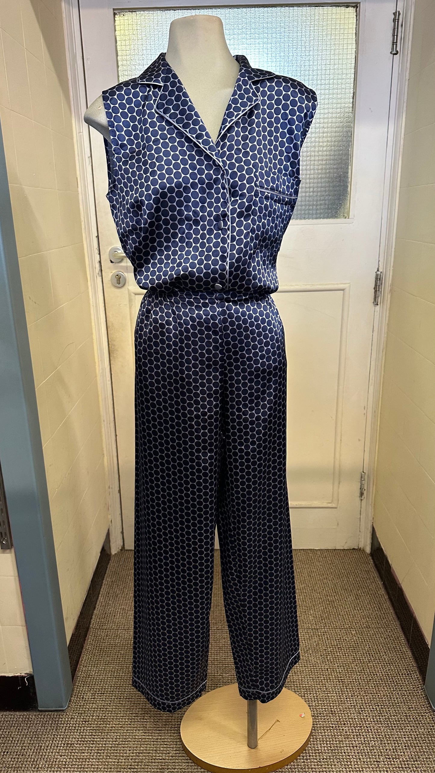 M&S Honeycomb Satin Loungewear Size 10