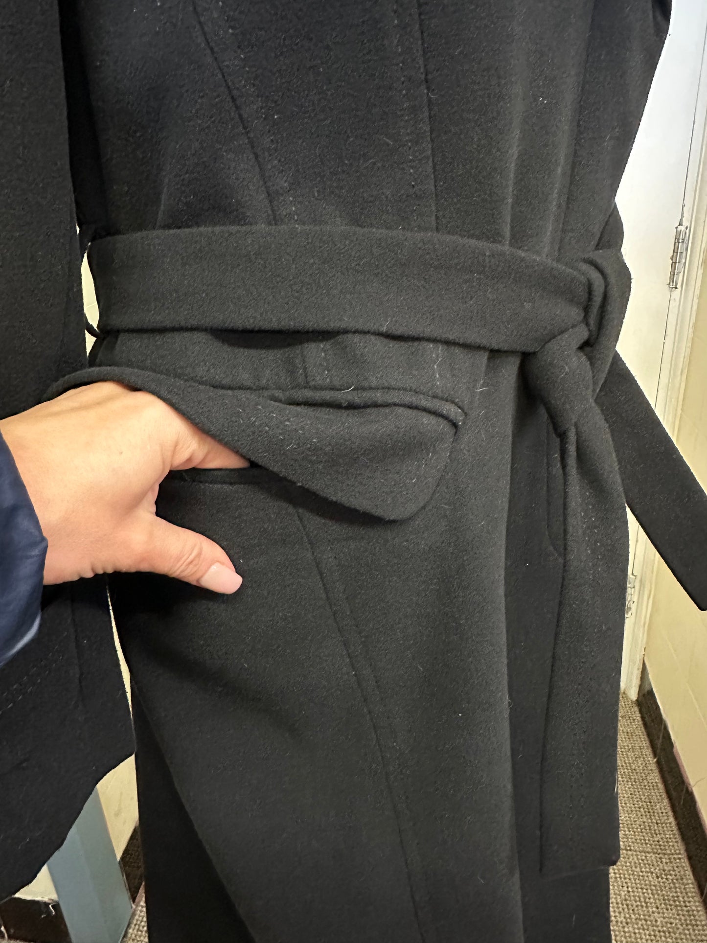 Dunnes Black Coat Size 20