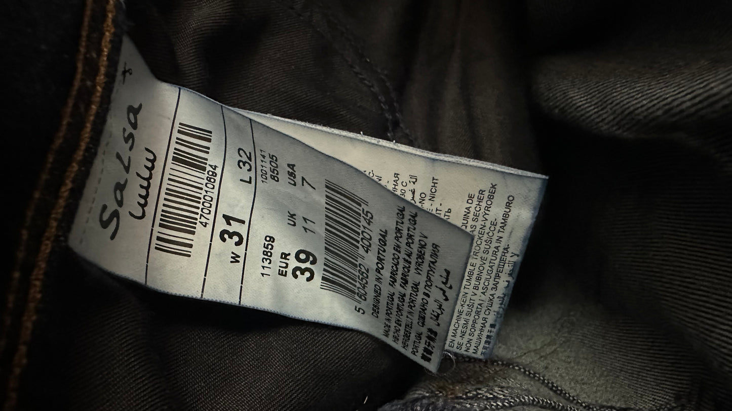 Salsa Push Up Wonder Jeans Size 10/12 (were worn turned up but just need an iron)