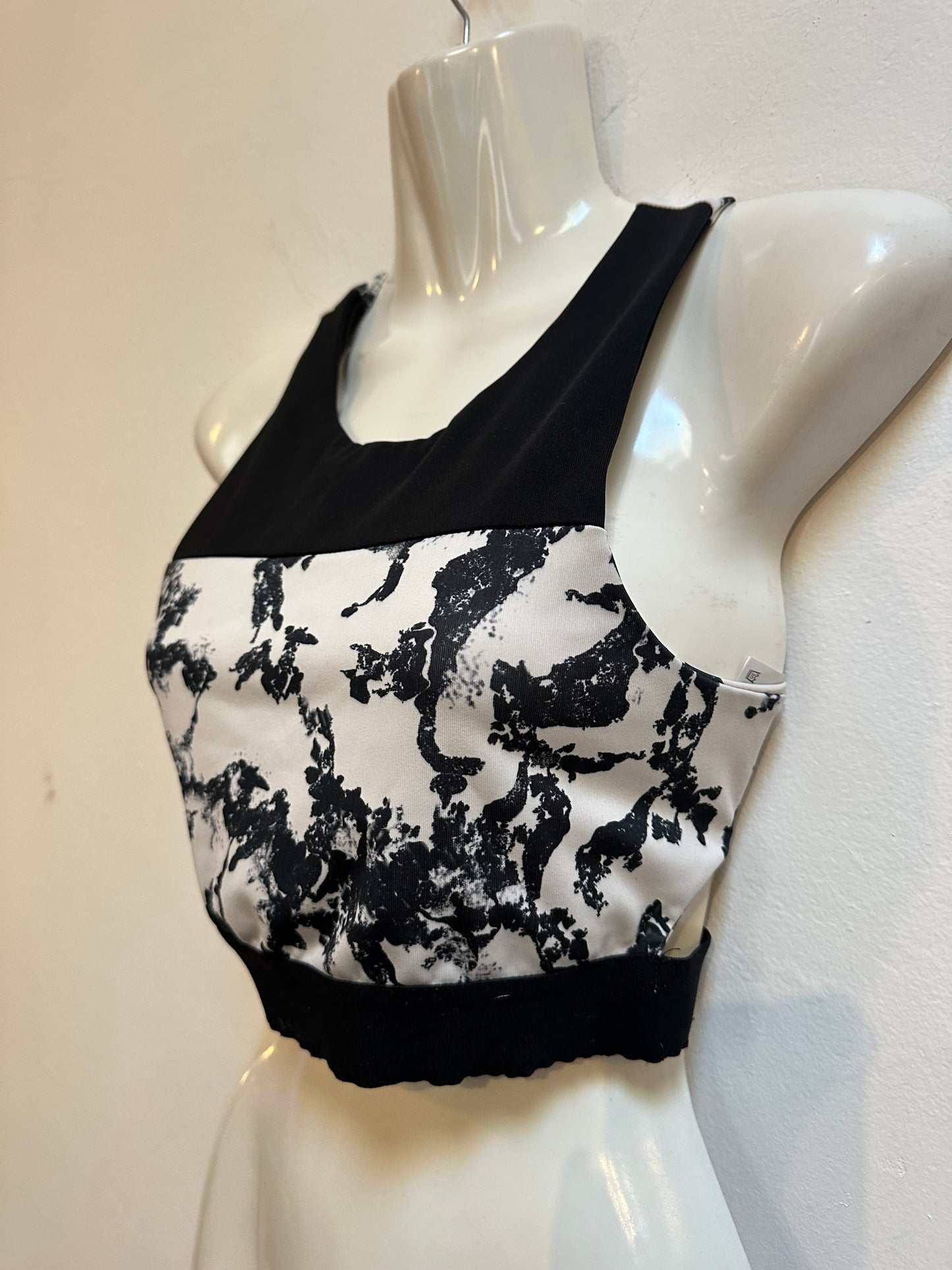 In The Style Black & White Sports Bra Size 12