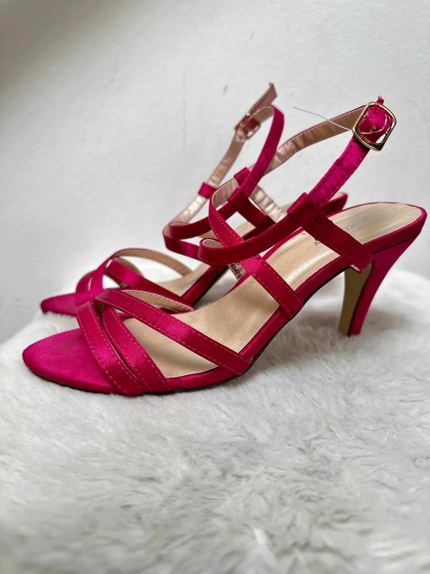 Dunnes cerise sandals, Size 4