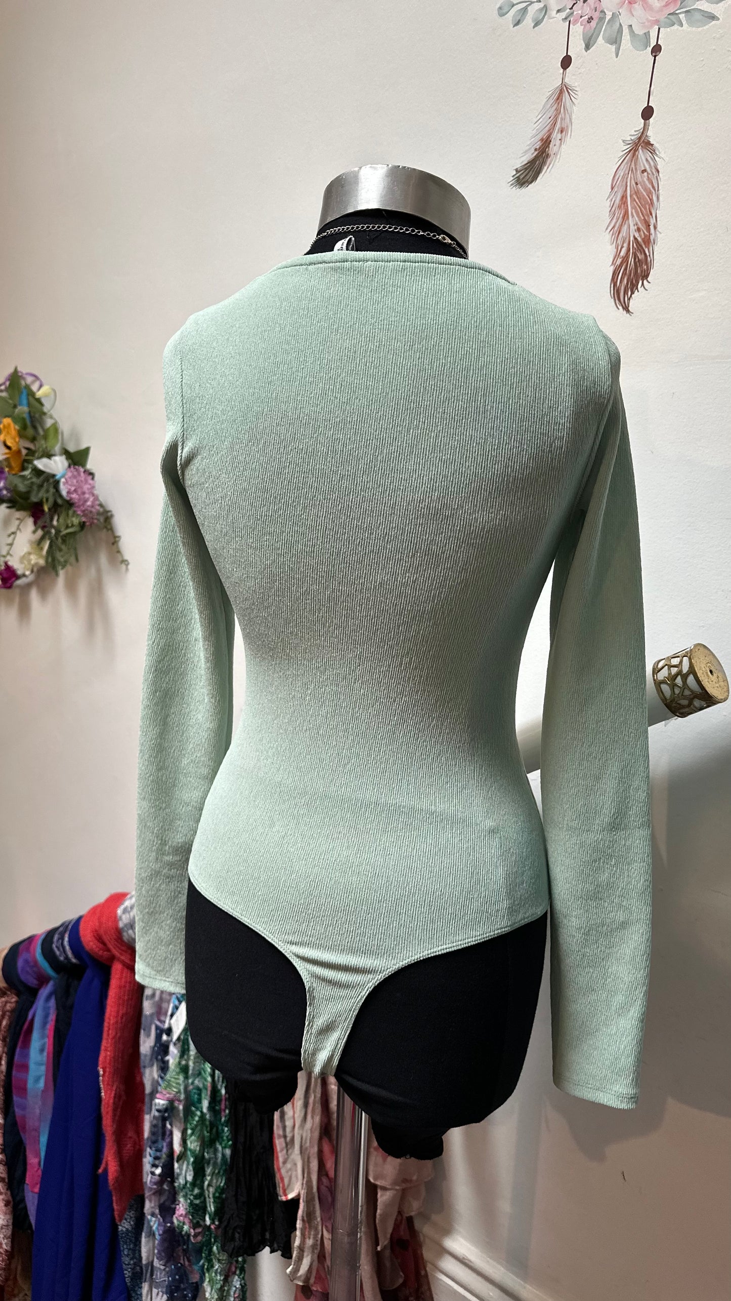 ASOS Mint Green Bodysuit Size XS
