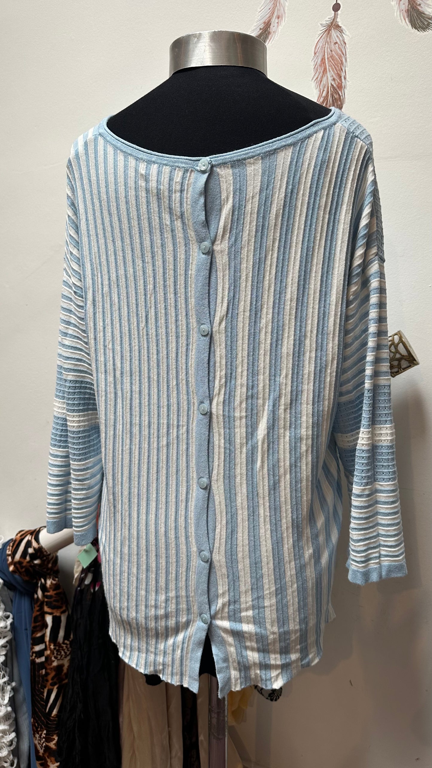 Tea Lane Baby Blue Sweater Size XL