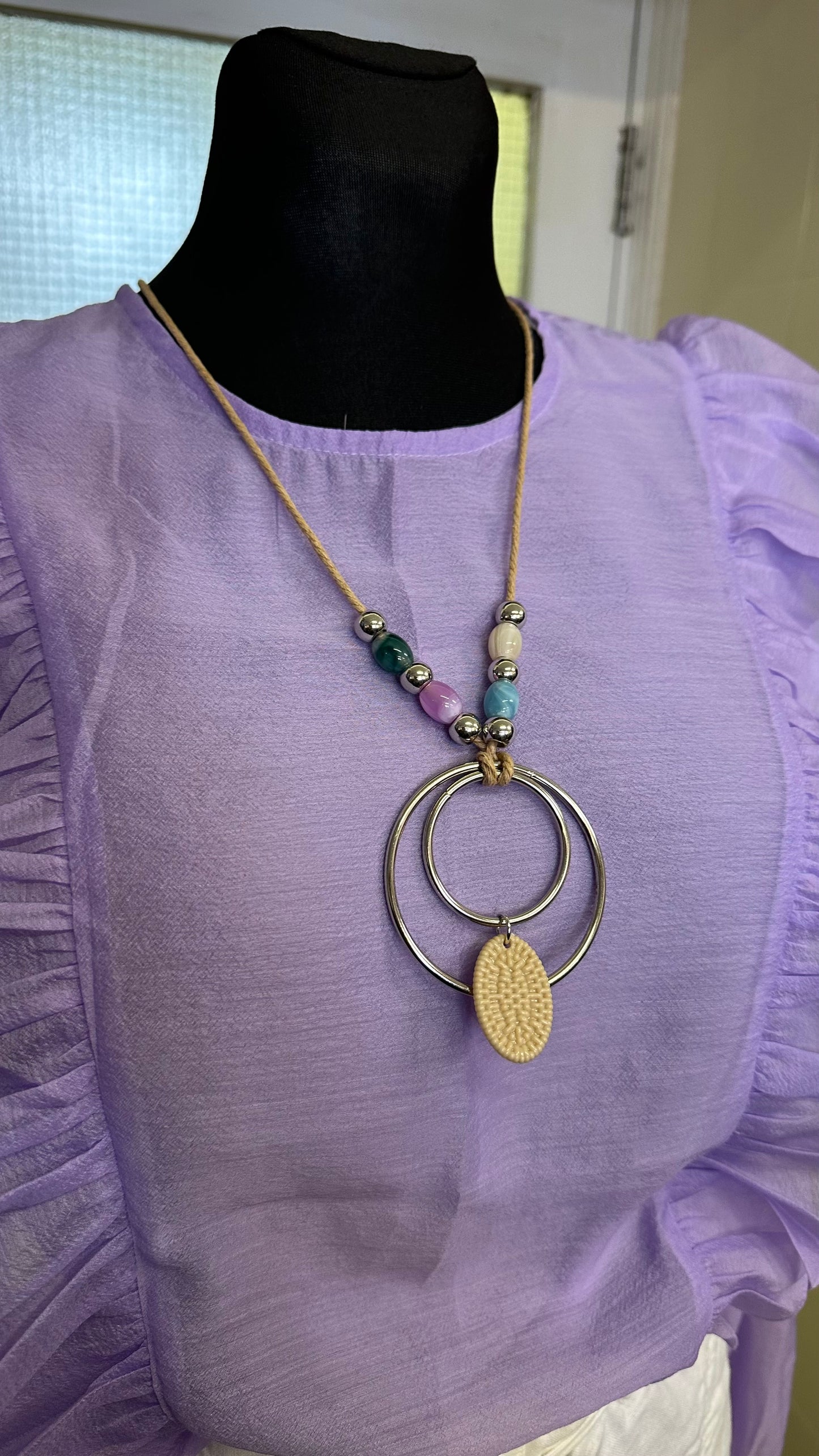 Double Ring Necklace