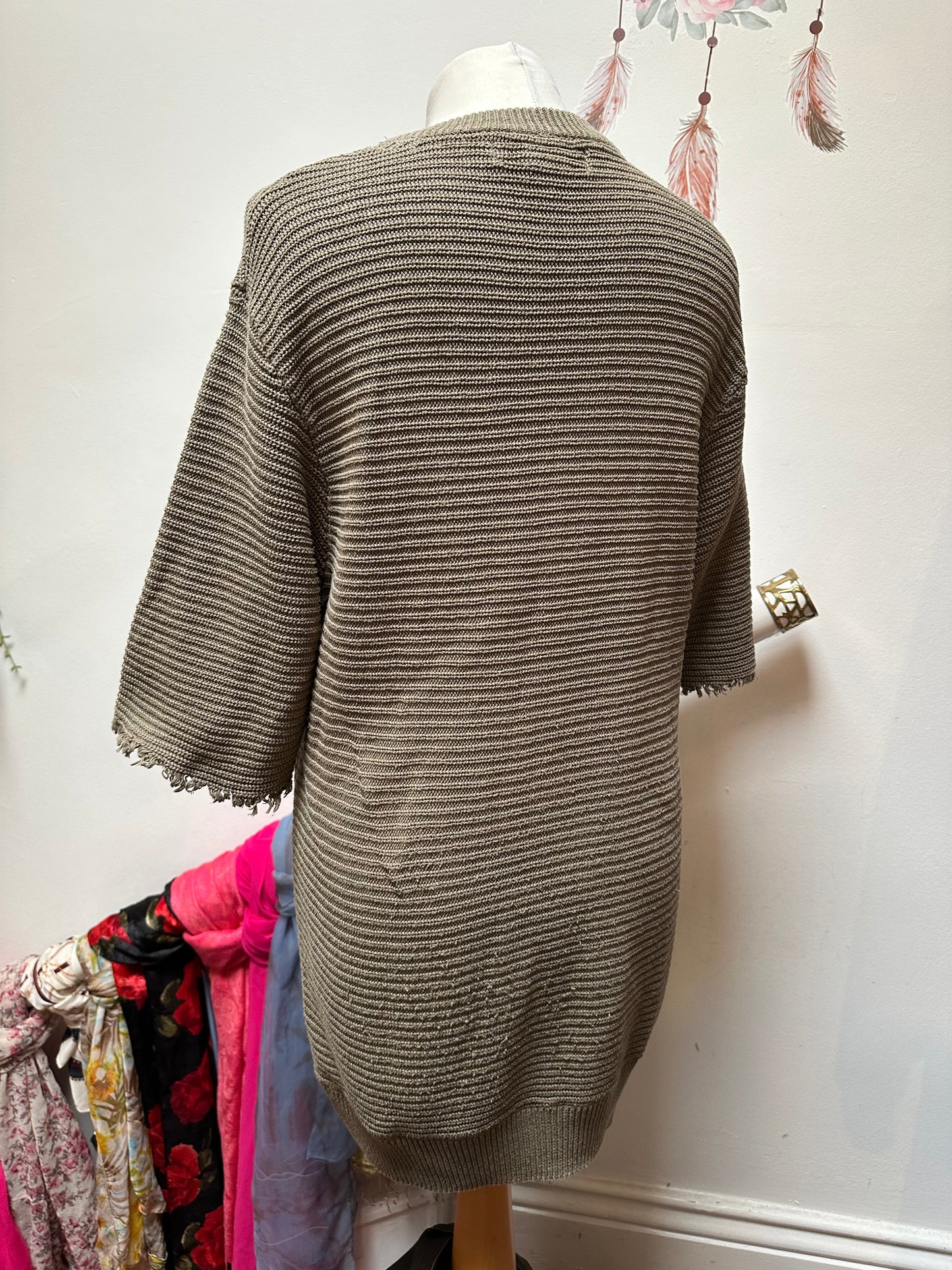 H&M 100% Cotton Knitted Top Size M