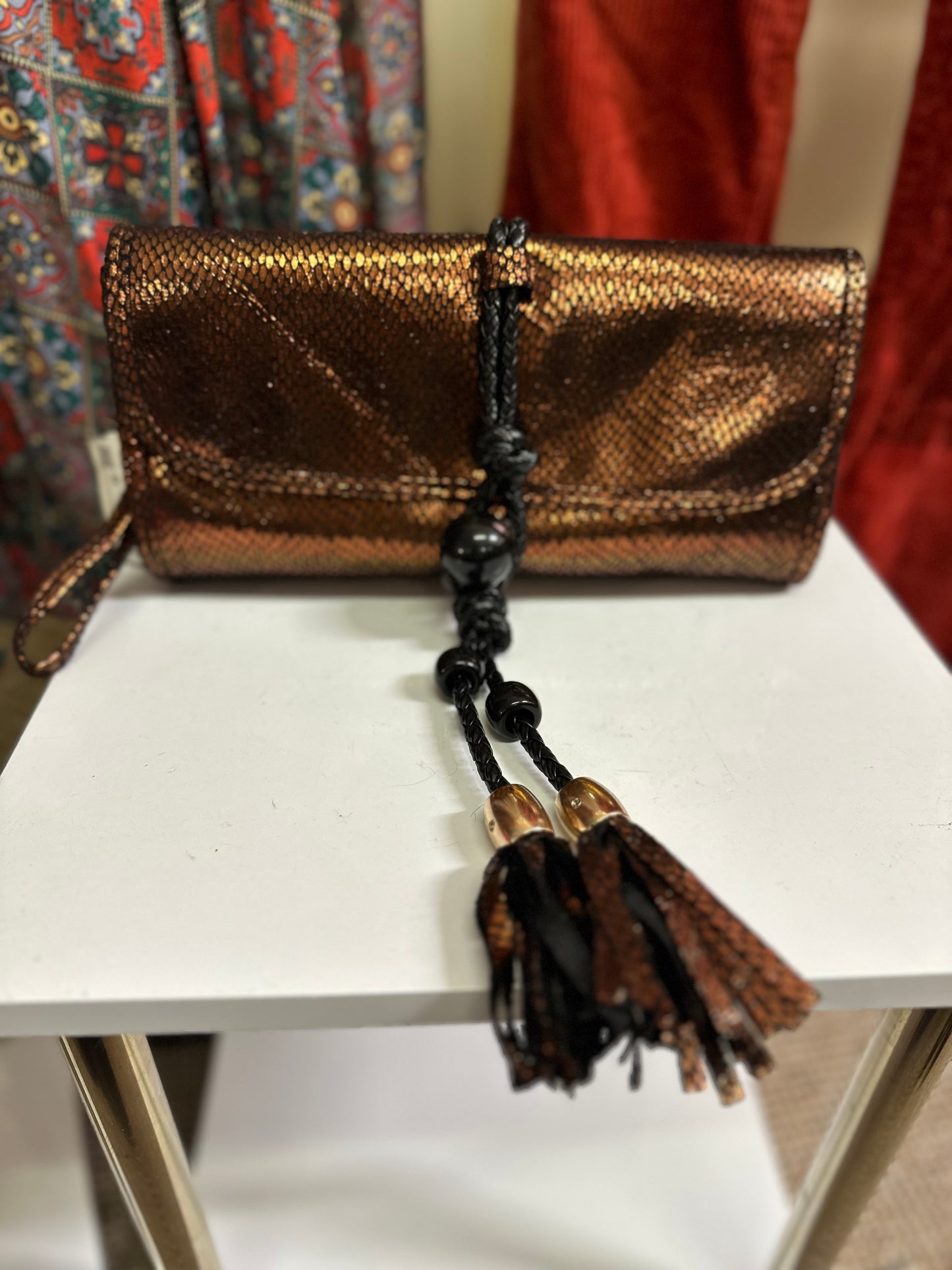 Bronze Clutch New with Tags