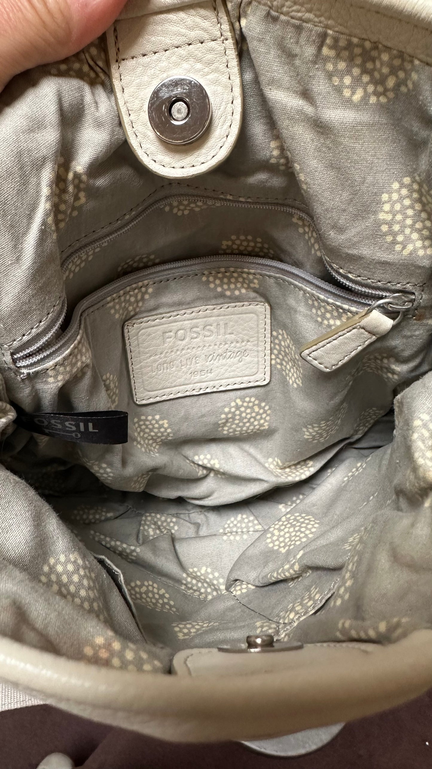 Vintage Fossil Leather Bag in Great Condition