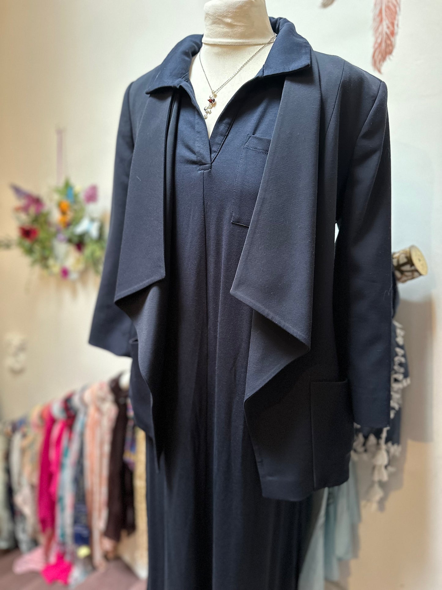 Items of Style Navy Waterfall Blazer Size 10