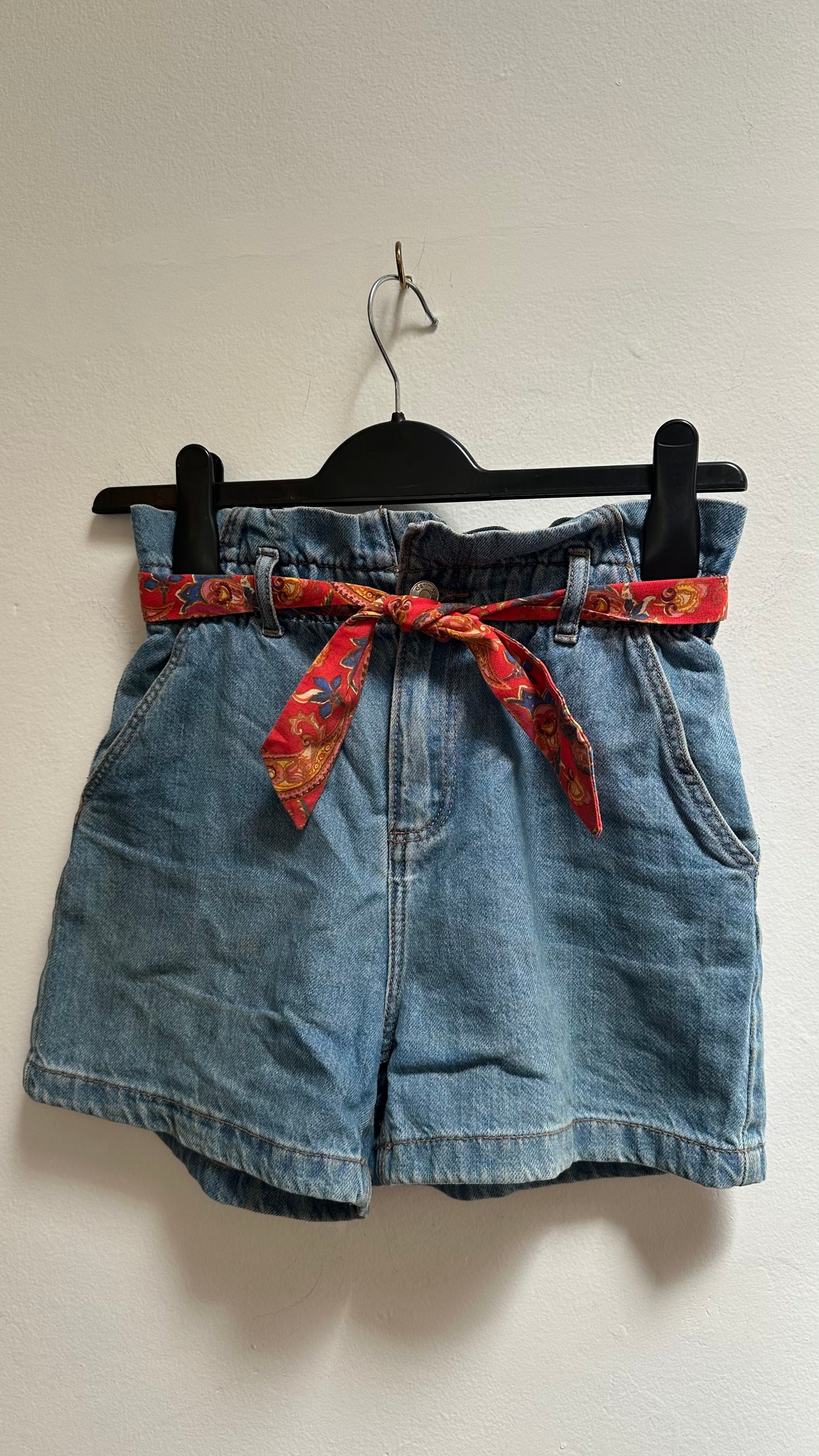 Denim Belted Shorts Age 10-11