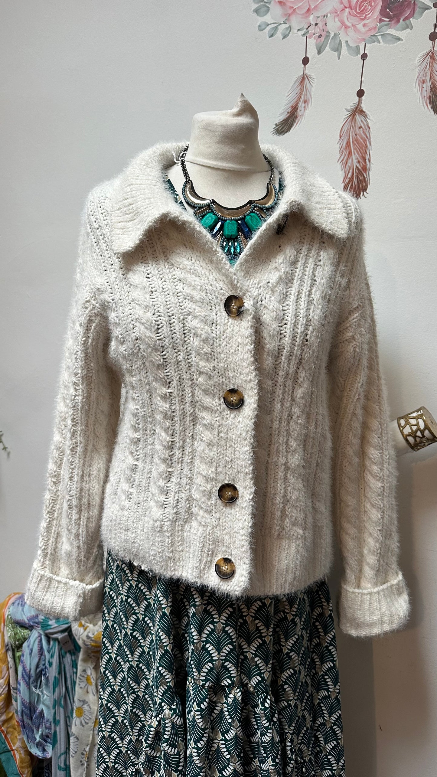 Primark Furry Cardigan Size M