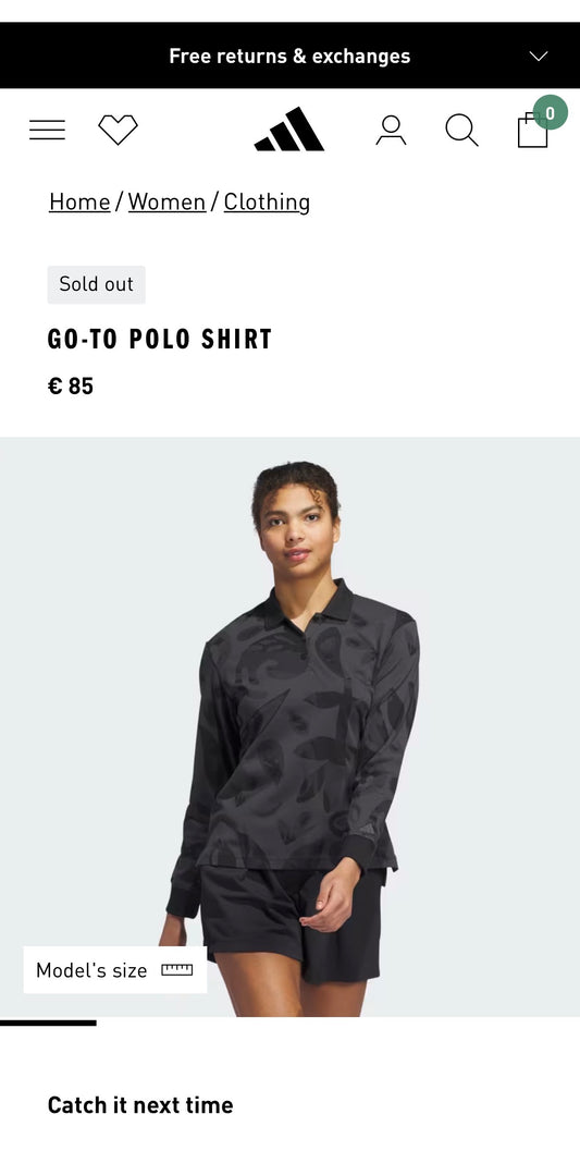 Adidas Ladies Golf Shirt Size L (16/18) As New