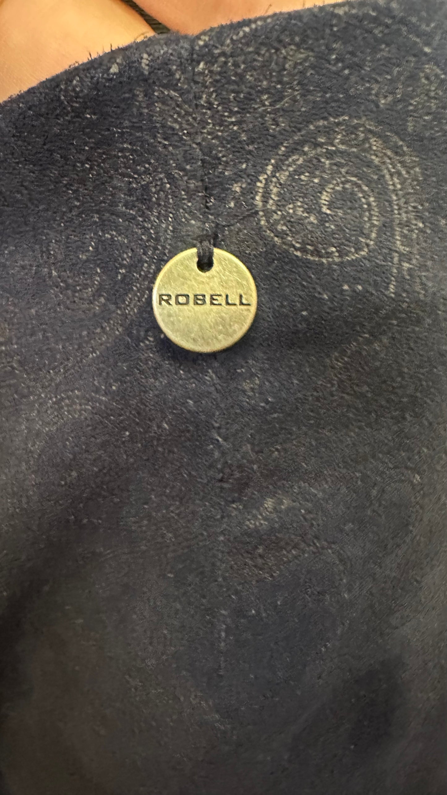 Robell Navy Stretchy Trousers Size 12