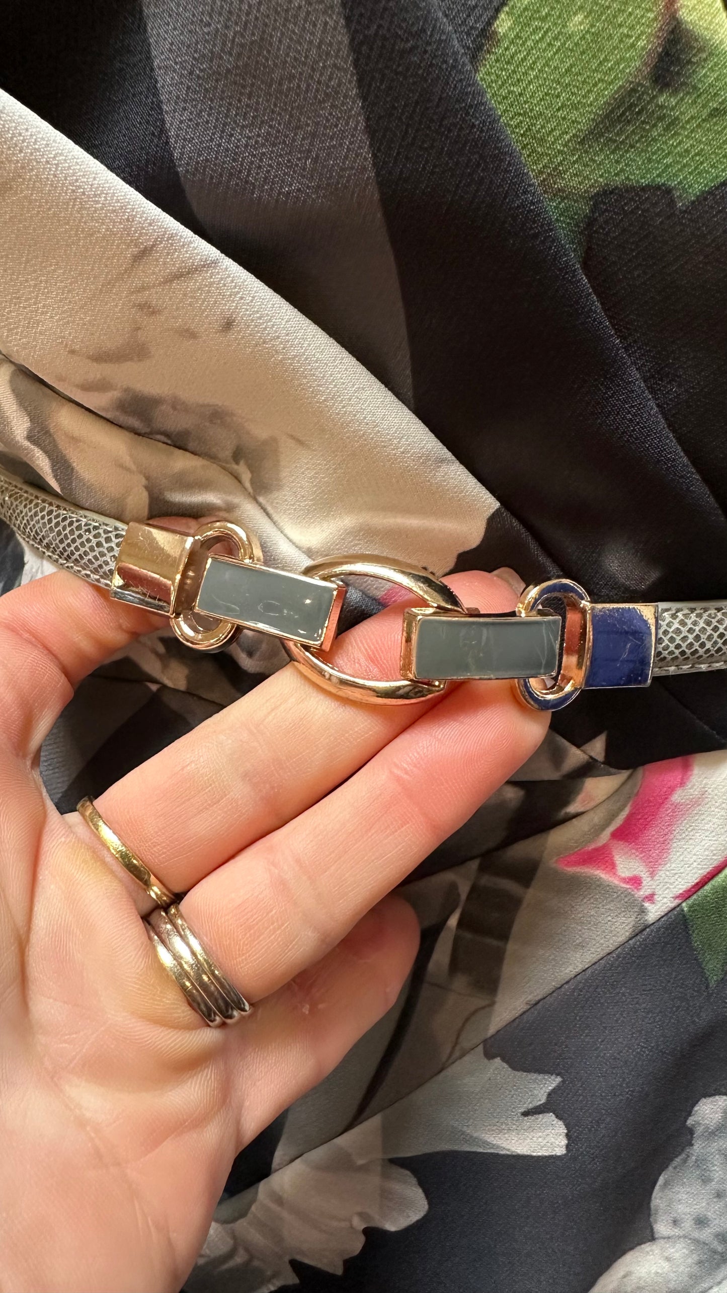 Grey Adjustable Waist Belt Size S/M