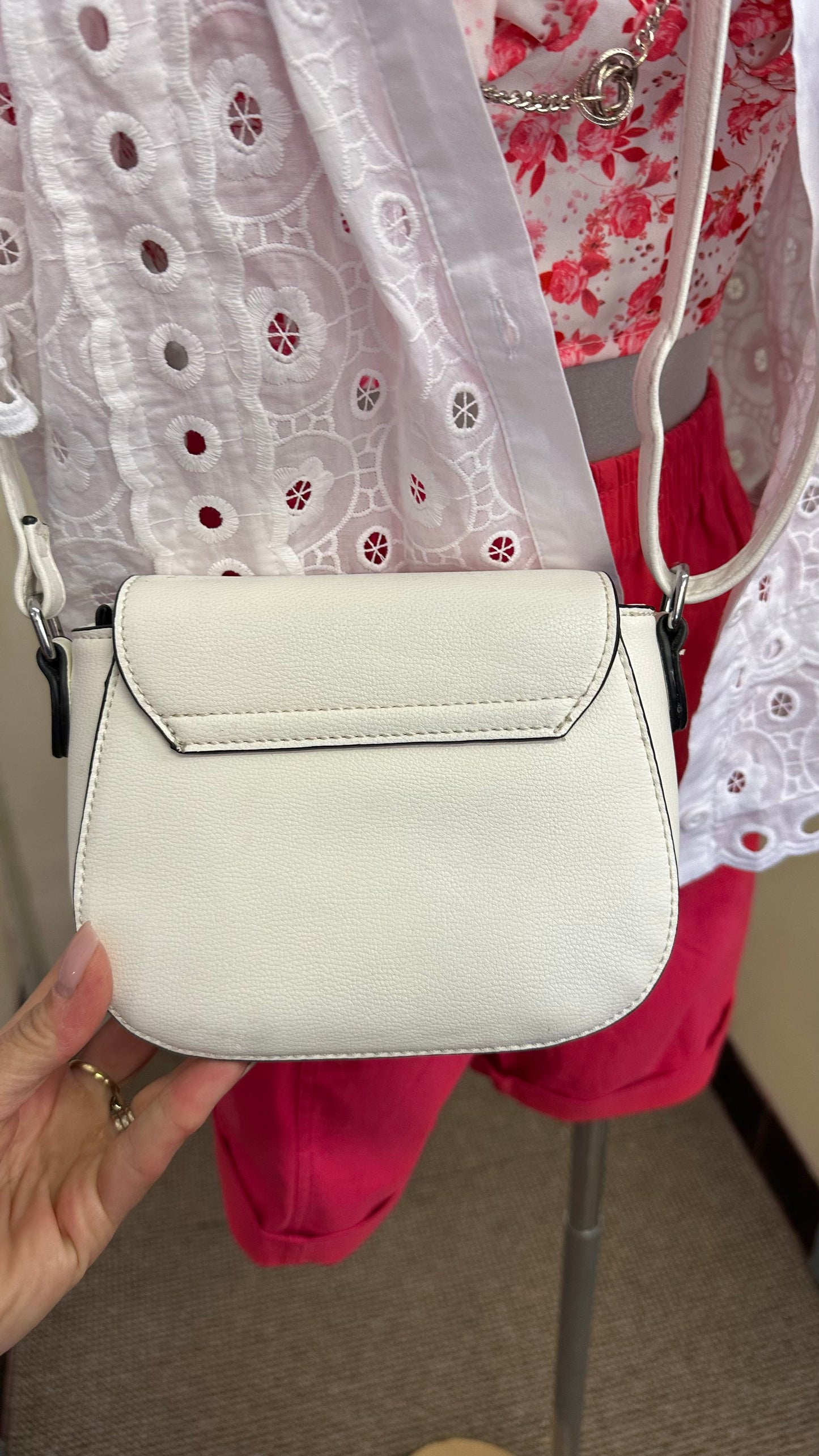 Off White Crossbody Bag