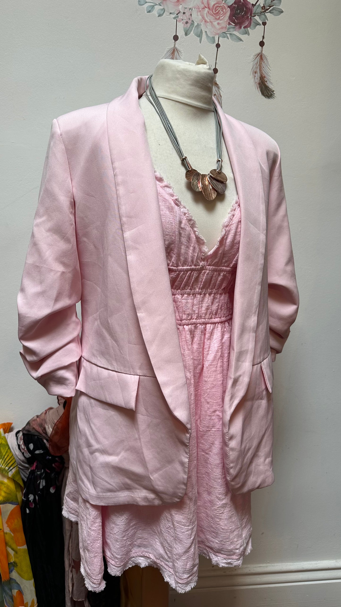 New Collection Baby Pink Blazer Size 10