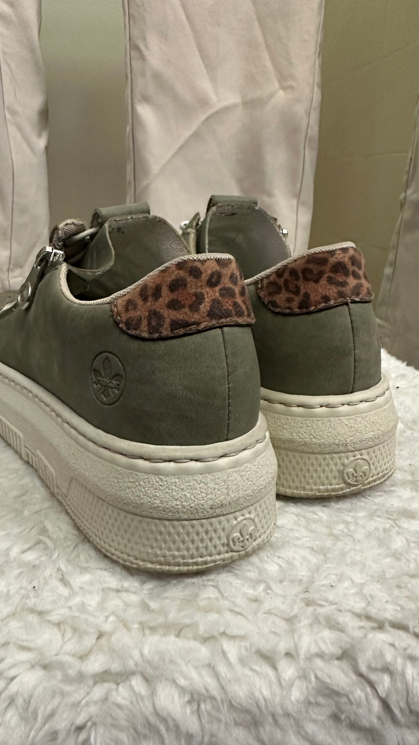 Rieker Olive Trainers Size 5
