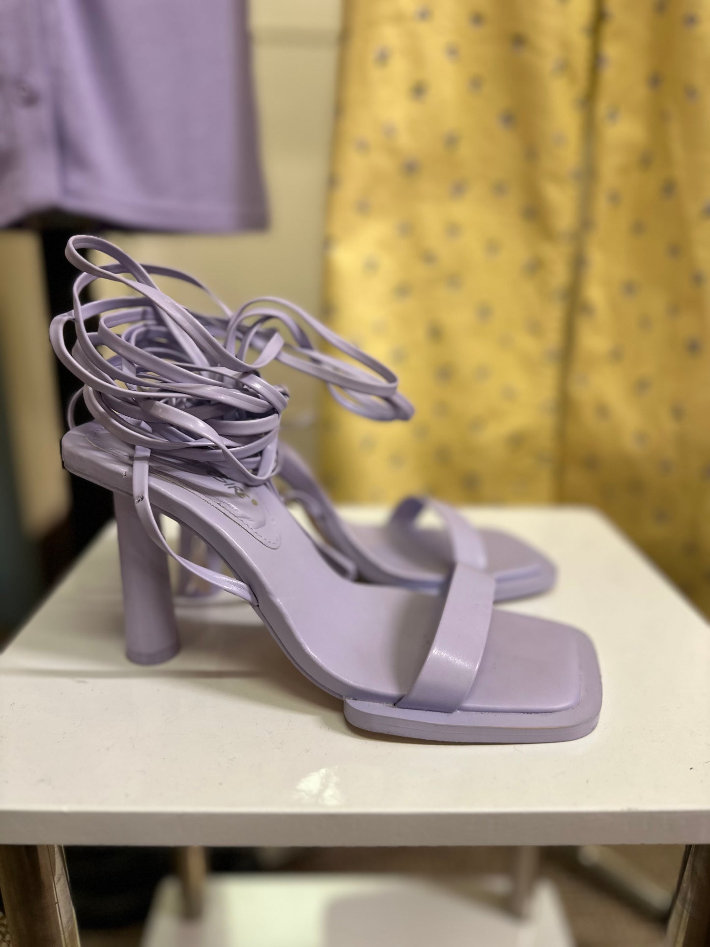 Public Desire Lilac Sandals, Size 4