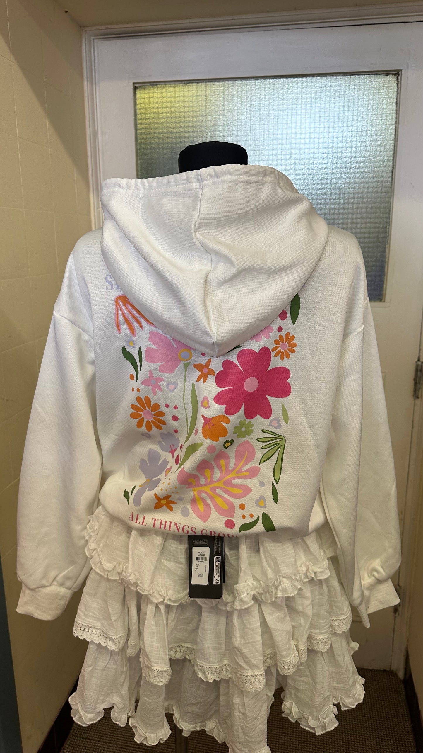 Shein Floral Hoodie Size XS