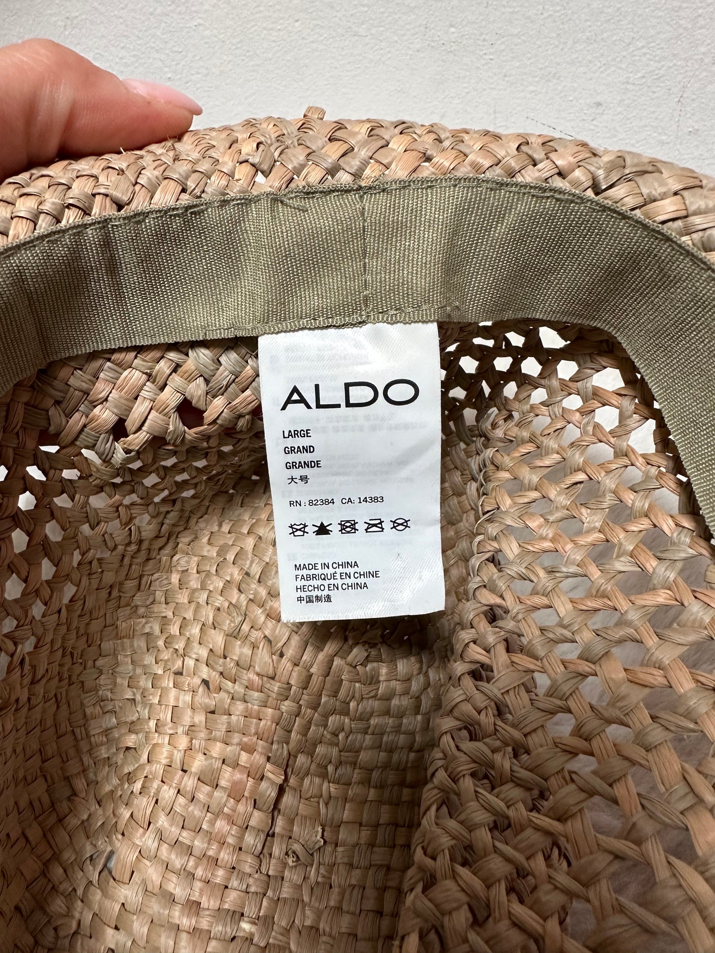 Aldo Straw Hat, Size L