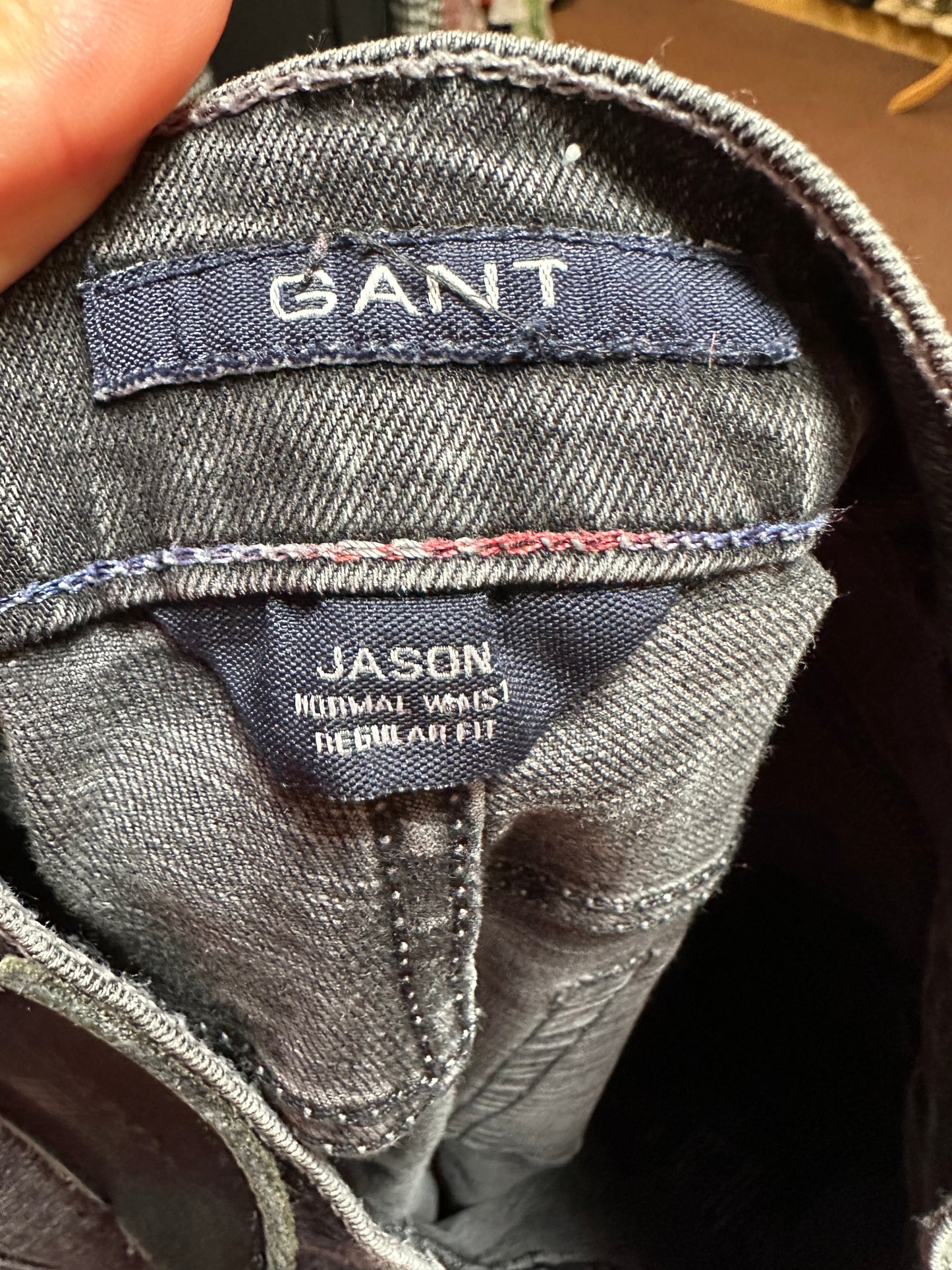 Designer Gant Jeans Size 38/32 Leather Label on rear needs a stitch