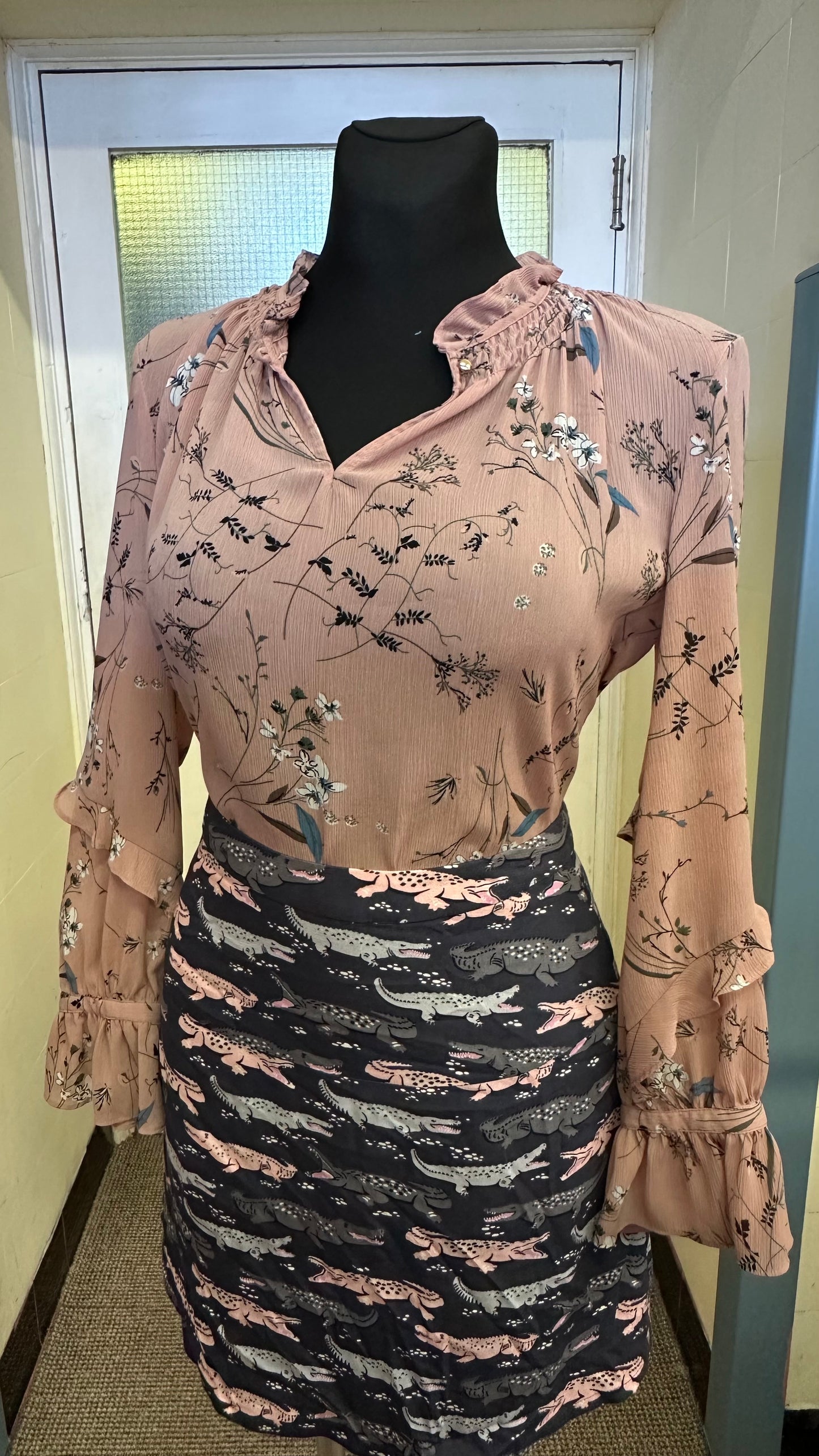 Dunnes Dusky Pink Blouse Size 8