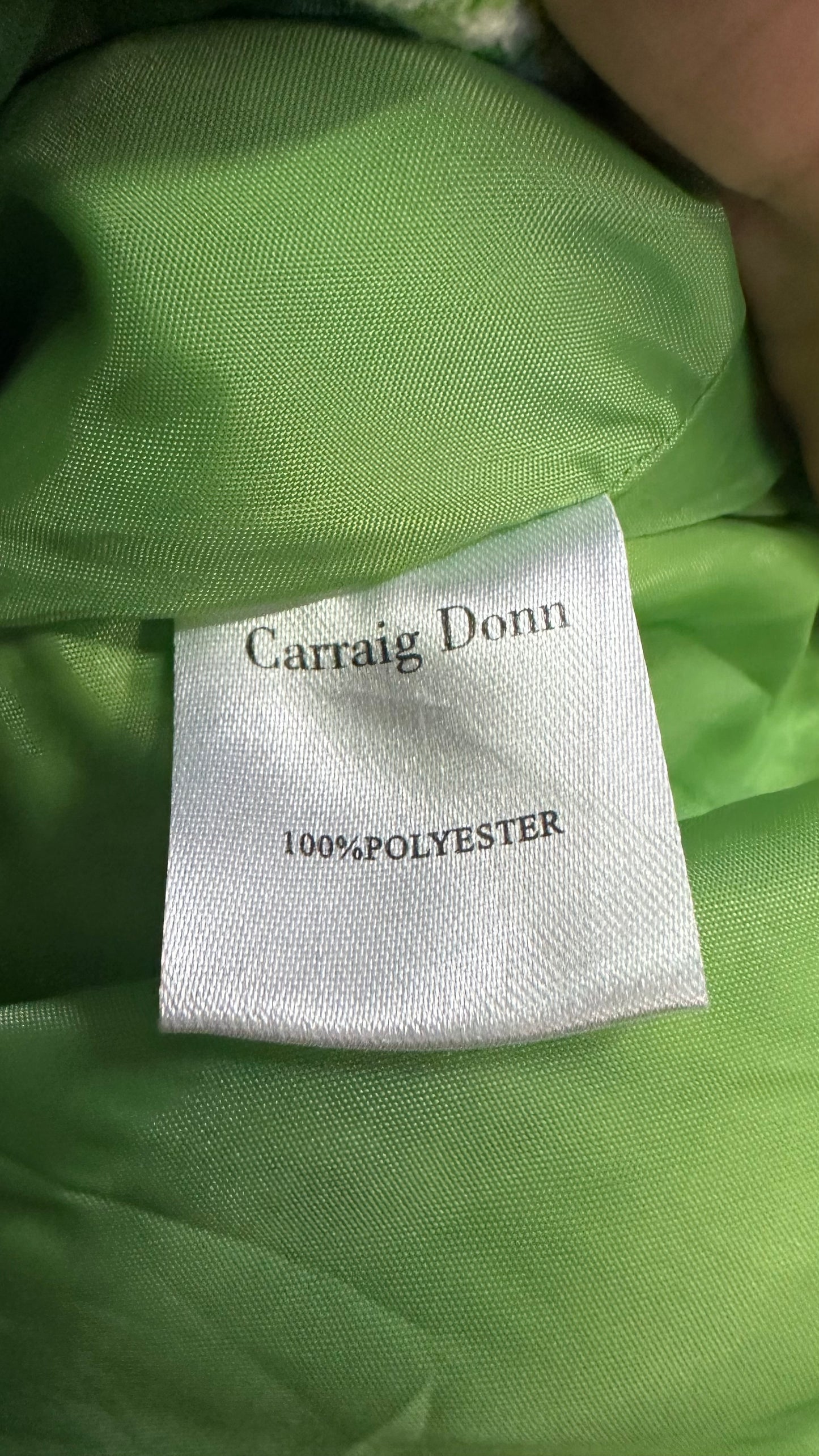 Carraig Donn Rowan Avenue Green Houndstooth Blazer Size XXL