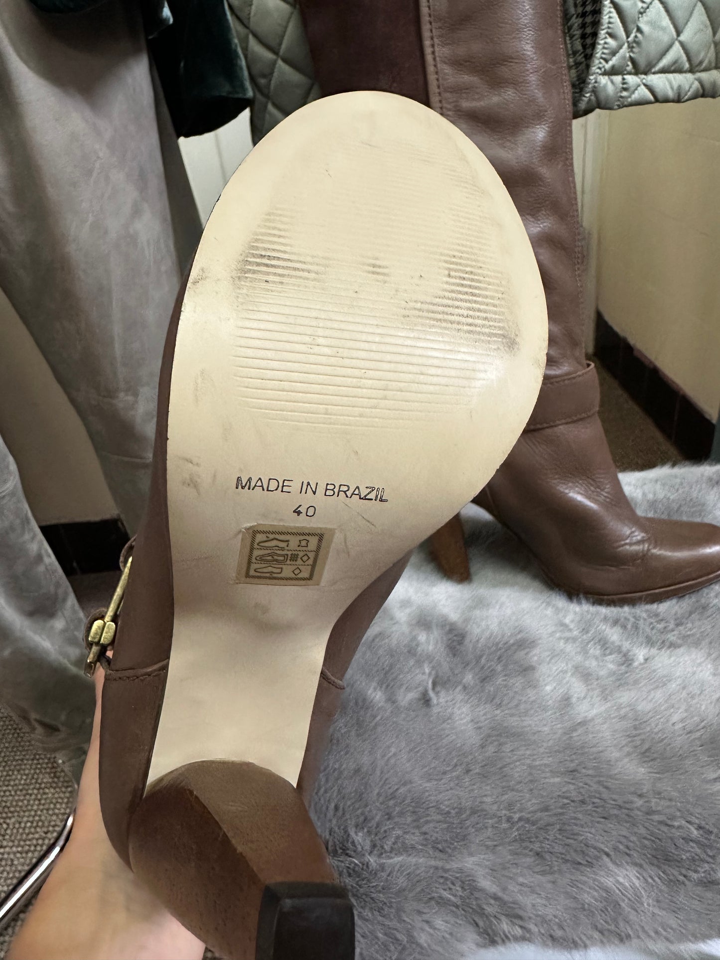 Stunning French Connection Real Leather & Suede Long Boots As New Size 6.5 RRP £200!!