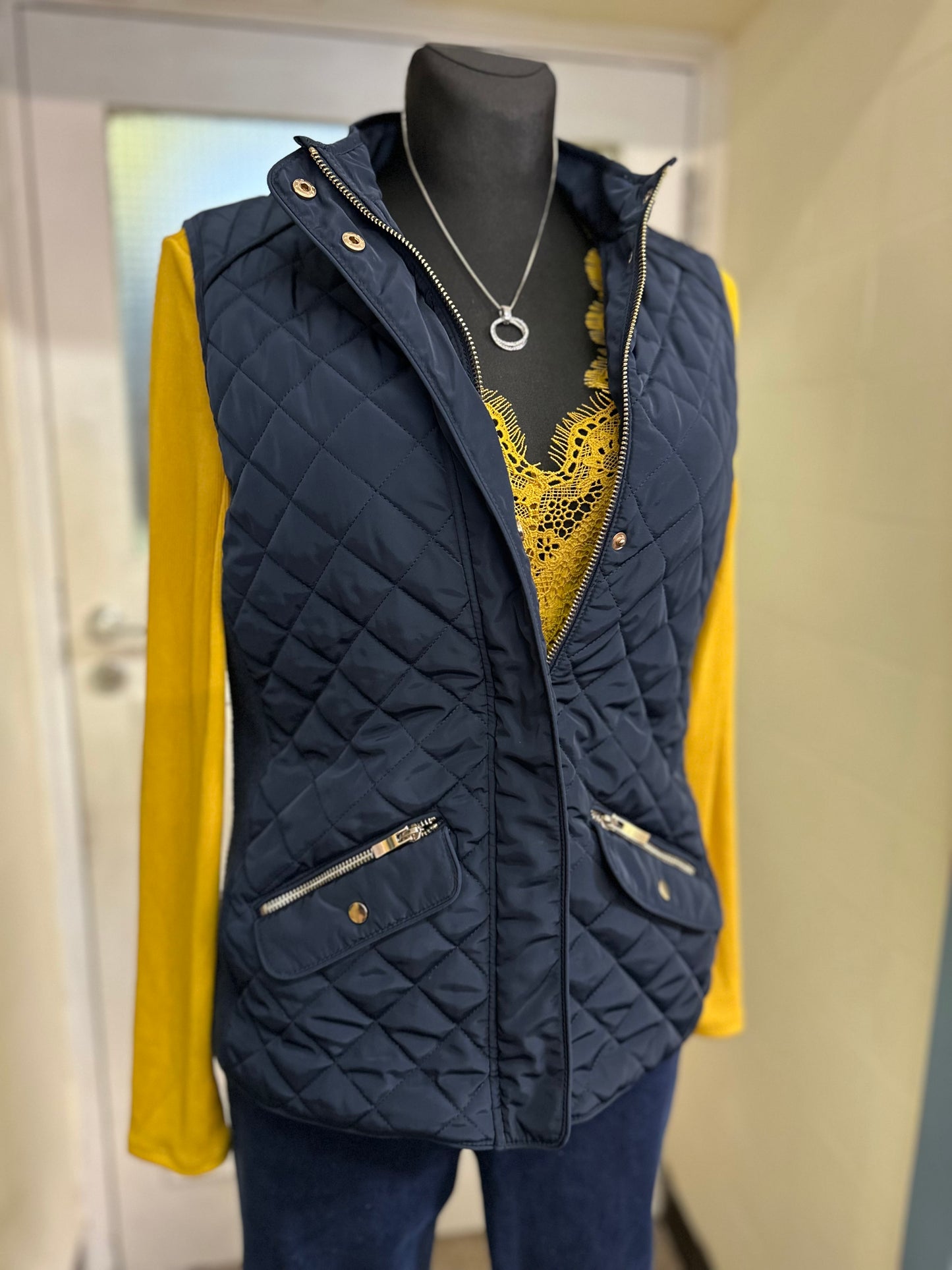 Dunnes Navy Bodywarmer Size 12