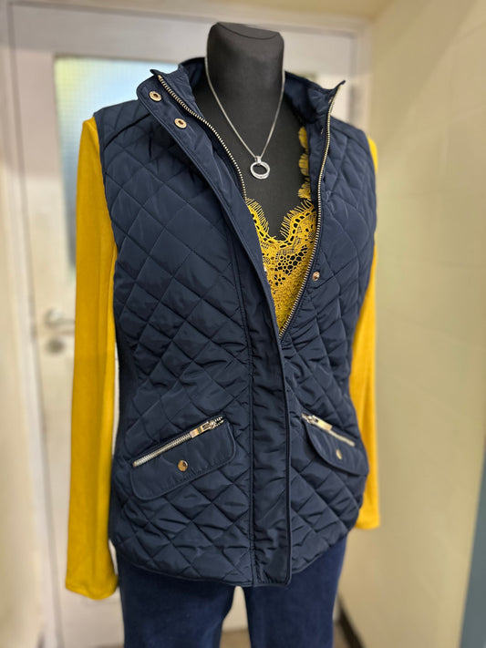 Dunnes Navy Bodywarmer Size 12