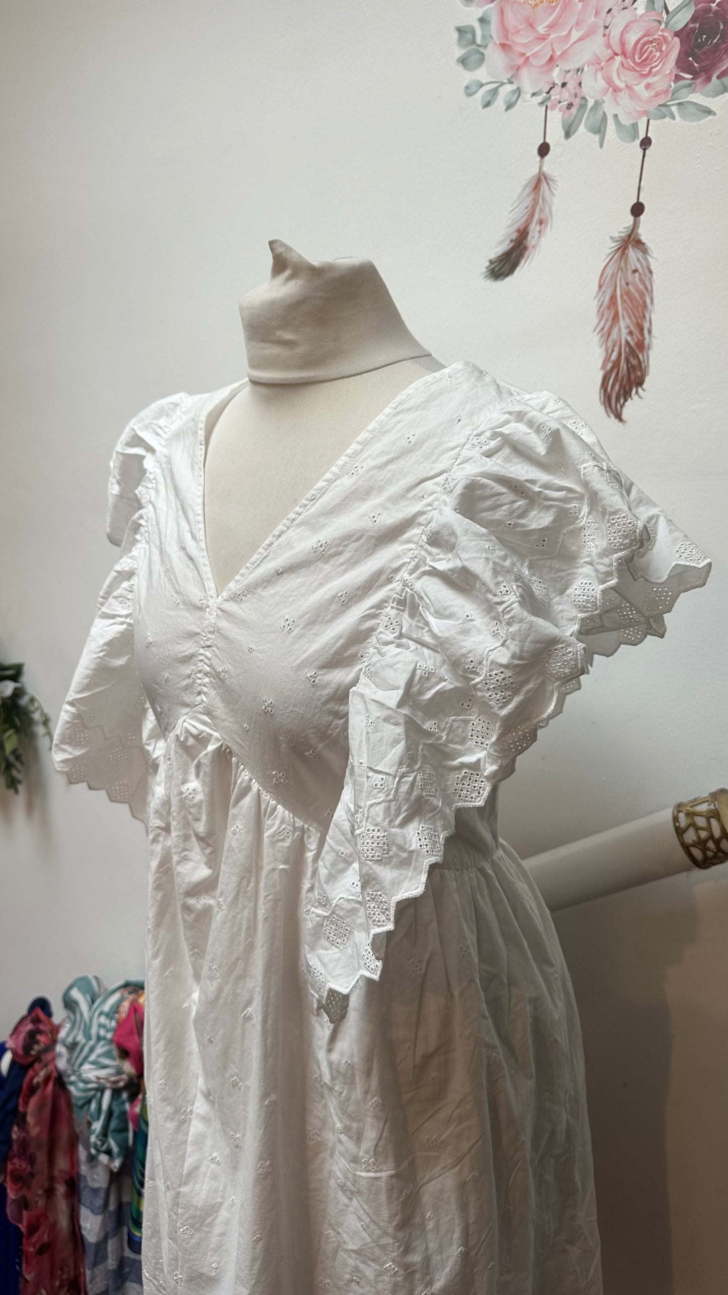F&F 100% Cotton Fully Lined Dress Size 14