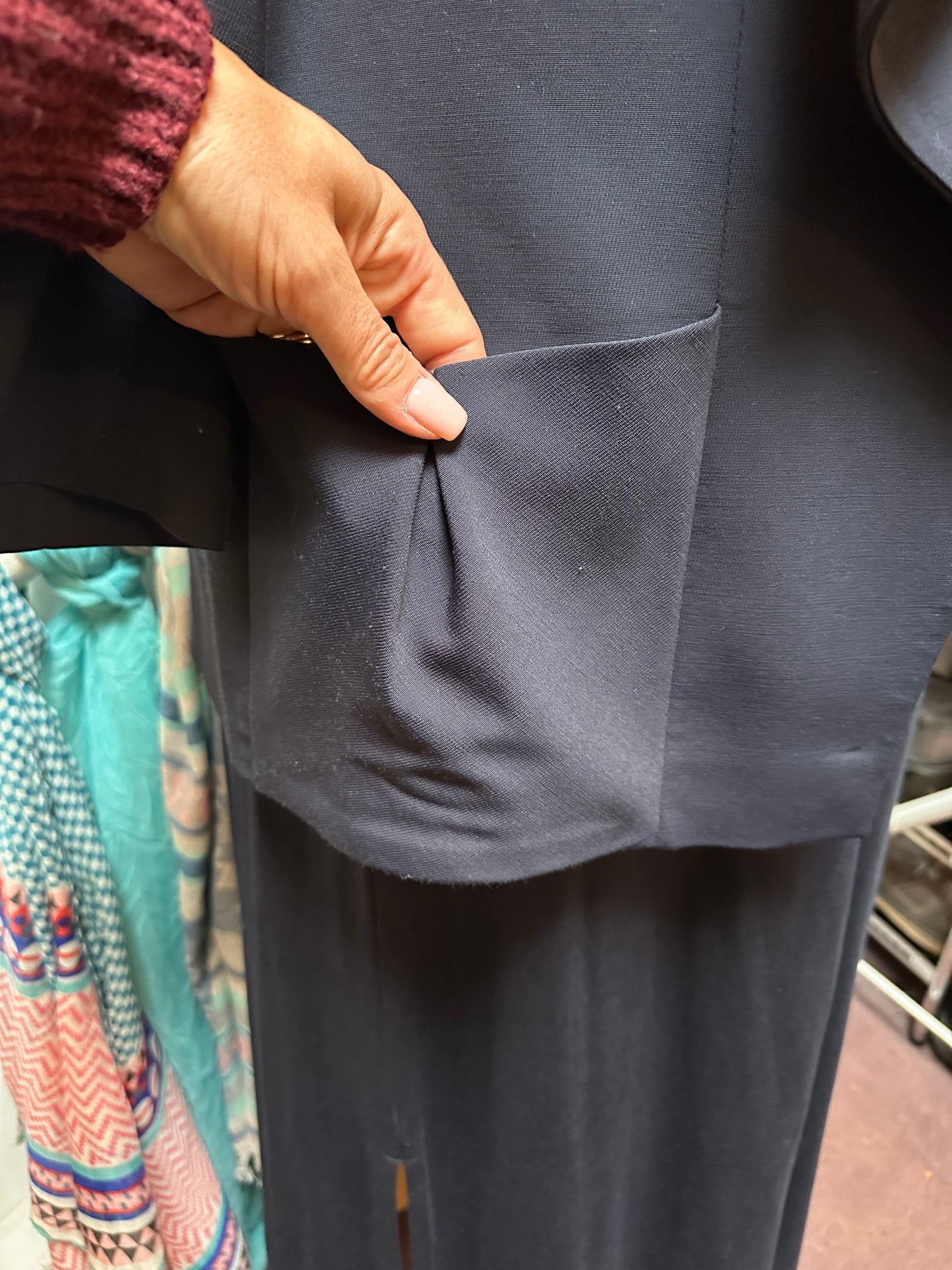 Items of Style Navy Waterfall Blazer Size 10