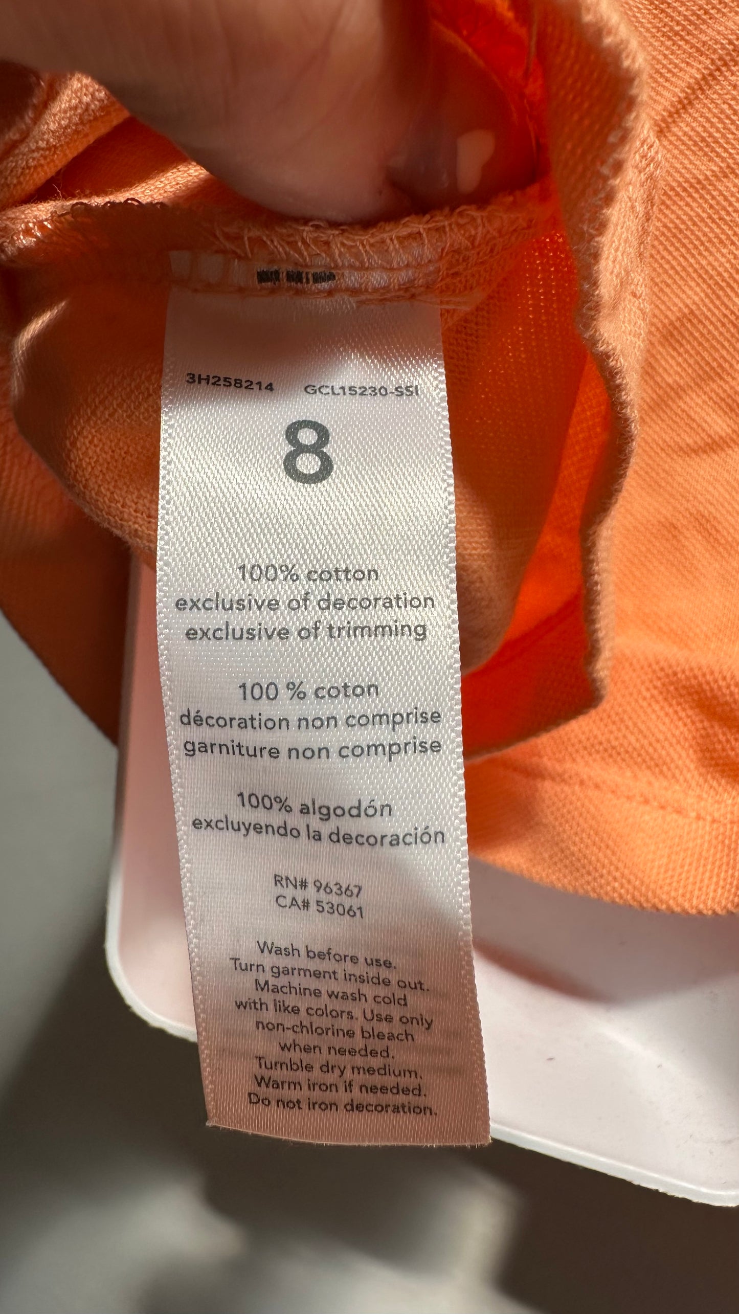 Designer Osh Kosh 100% Cotton Polo Shirt Age 8