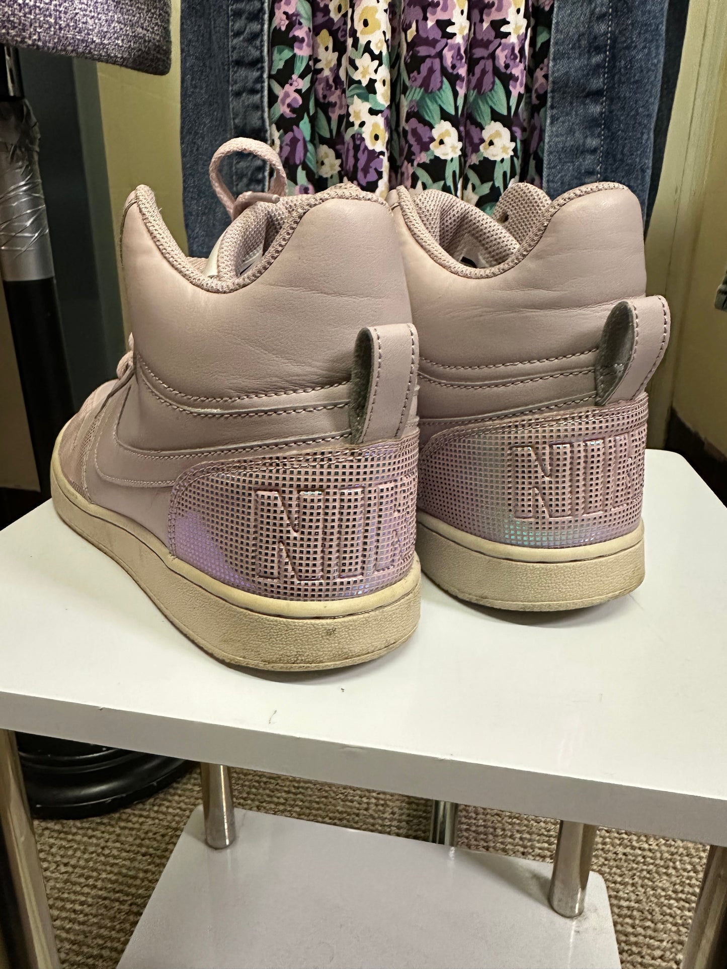 Blush Pink Nike High Tops Size 7