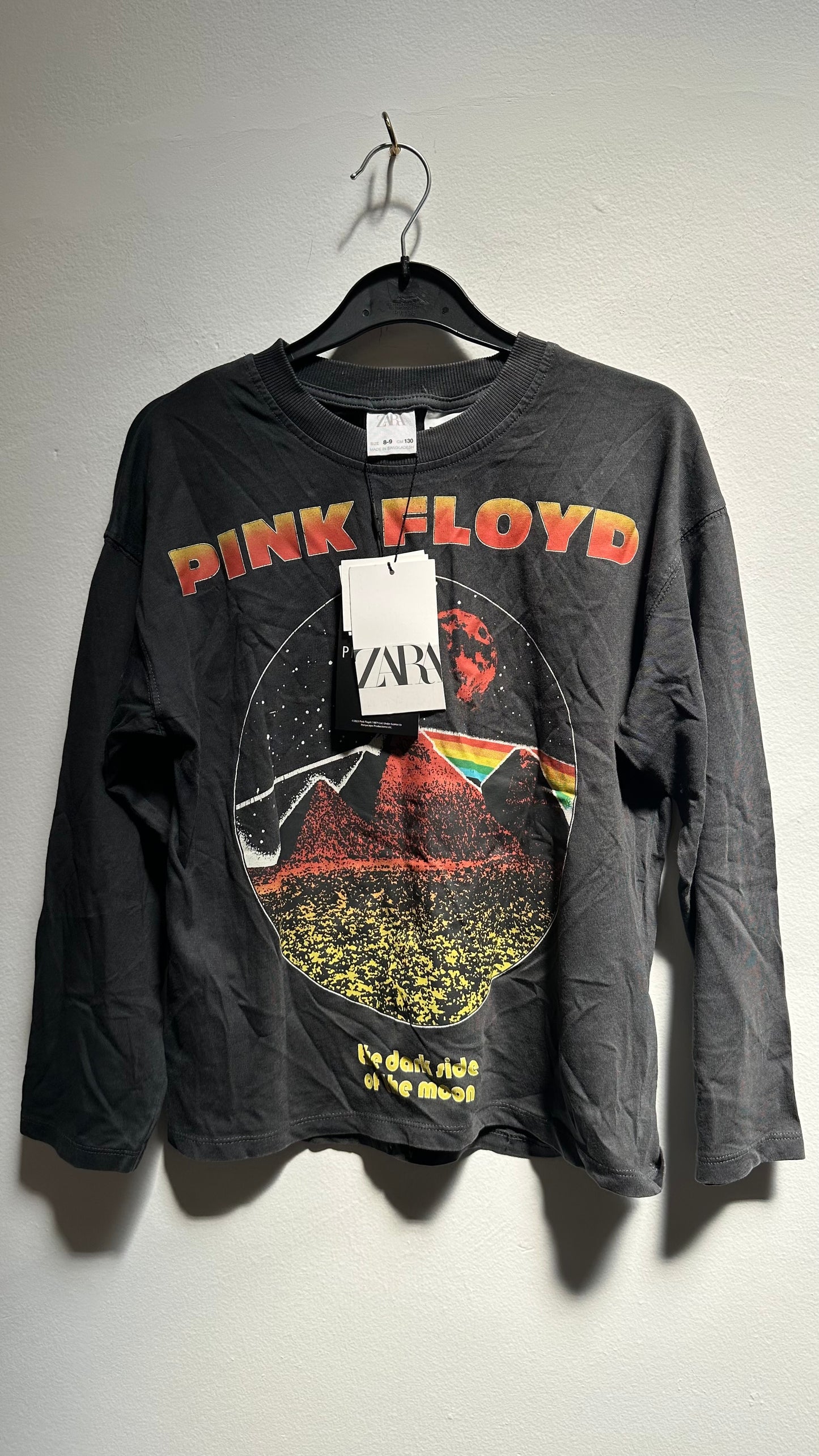 Zara Pink Floyd Top New with Tags Age 8-9