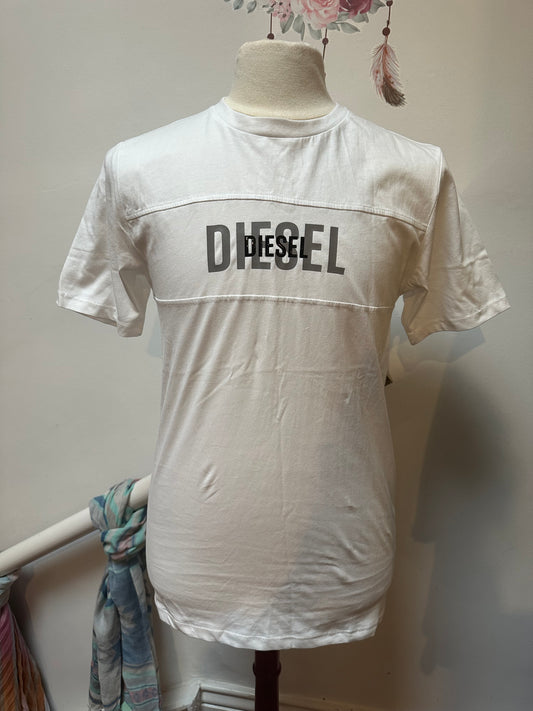 Diesel 100% Cotton White Tshirt Size M