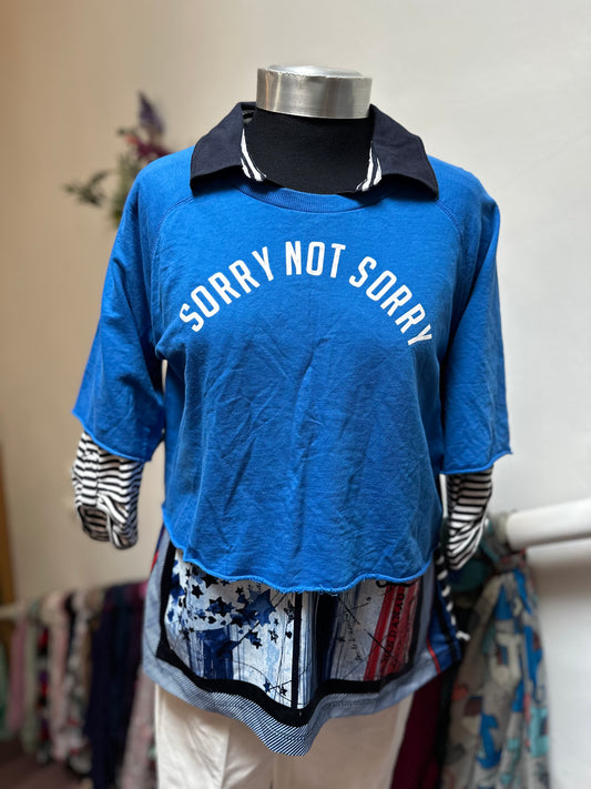 Atmosphere Sorry not Sorry Top Size 10 100% Cotton