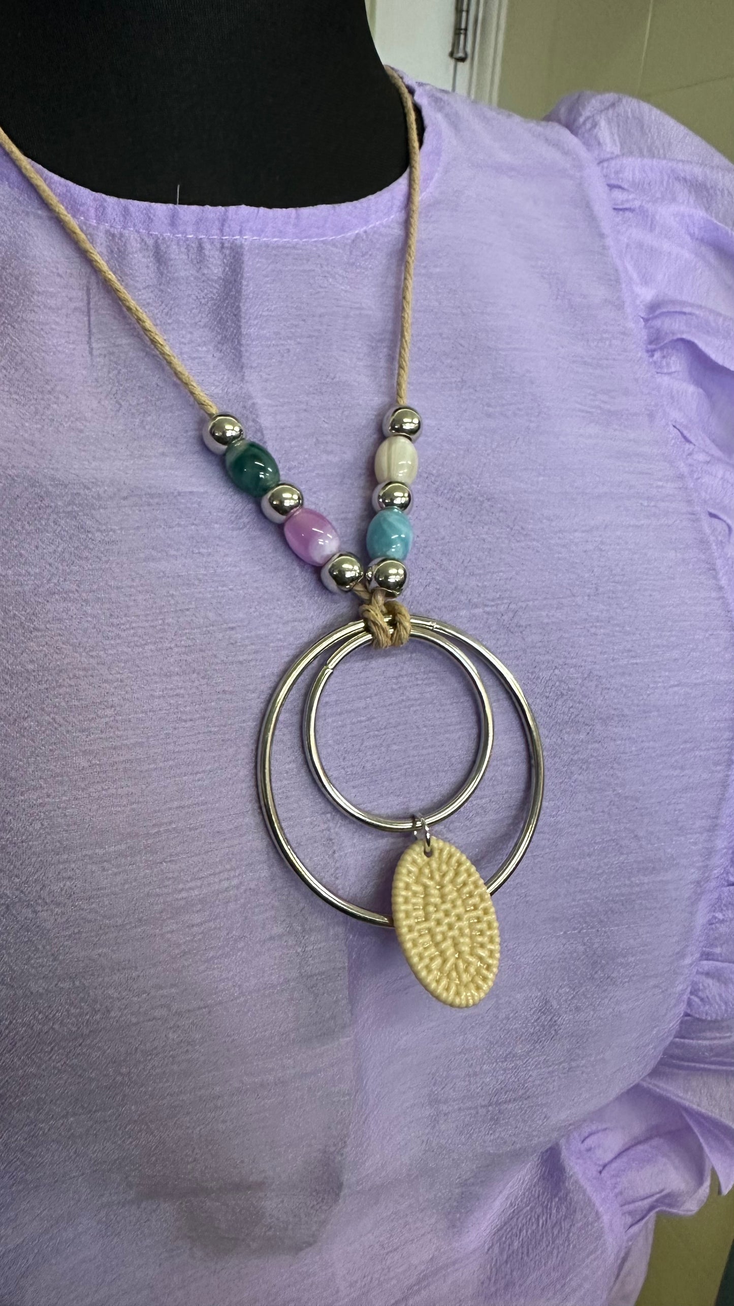 Double Ring Necklace