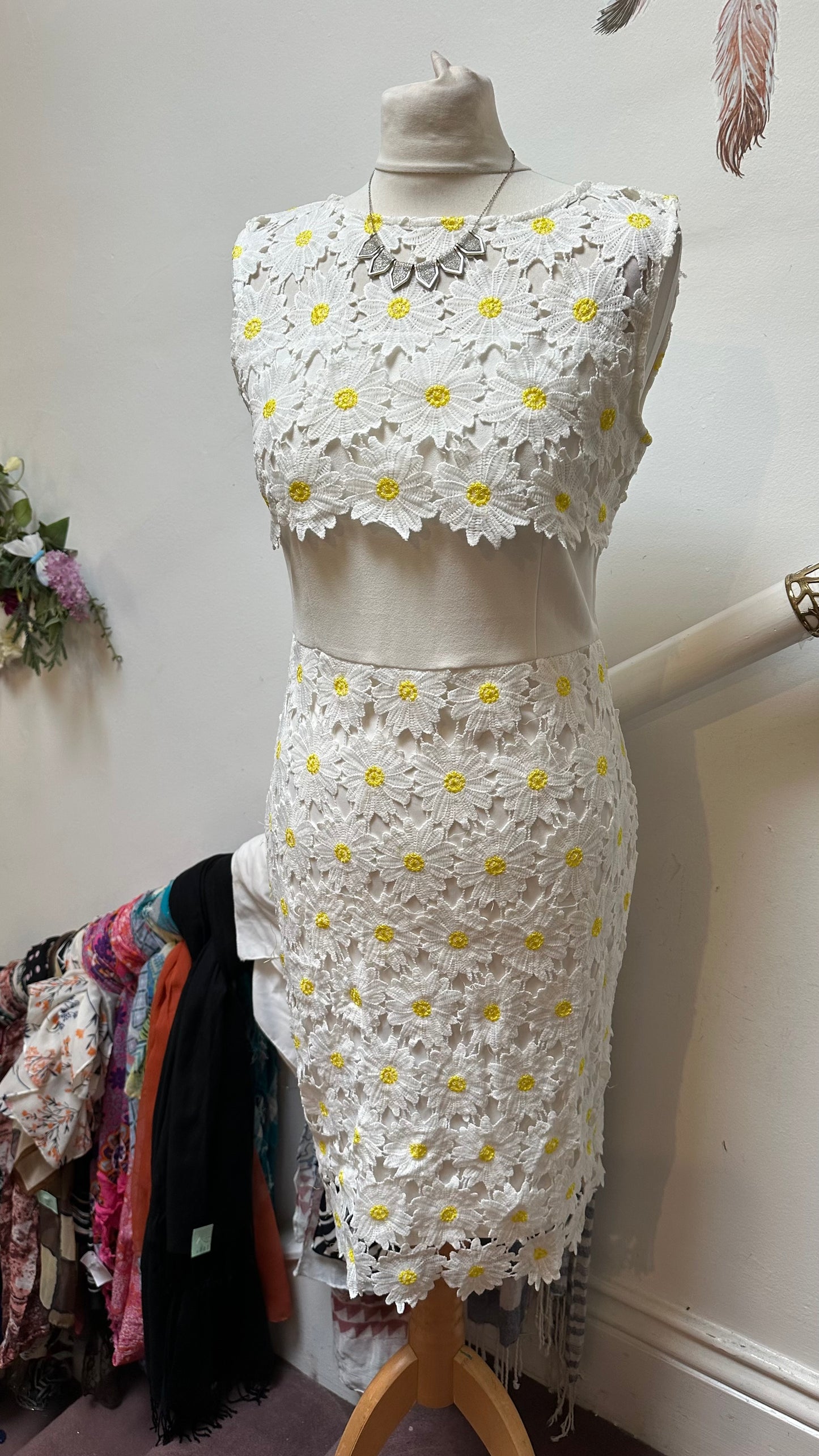 Daisy Crochet Dress Size M