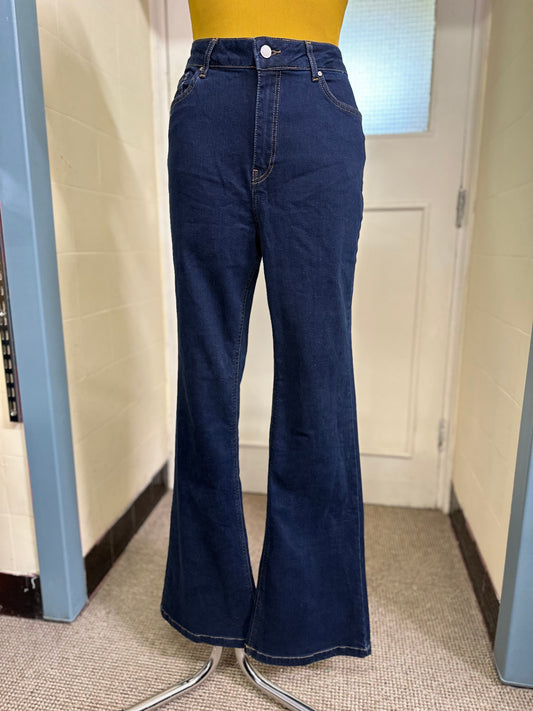 Designer Michelle Keegan Flared, Stretchy Jeans Size 14