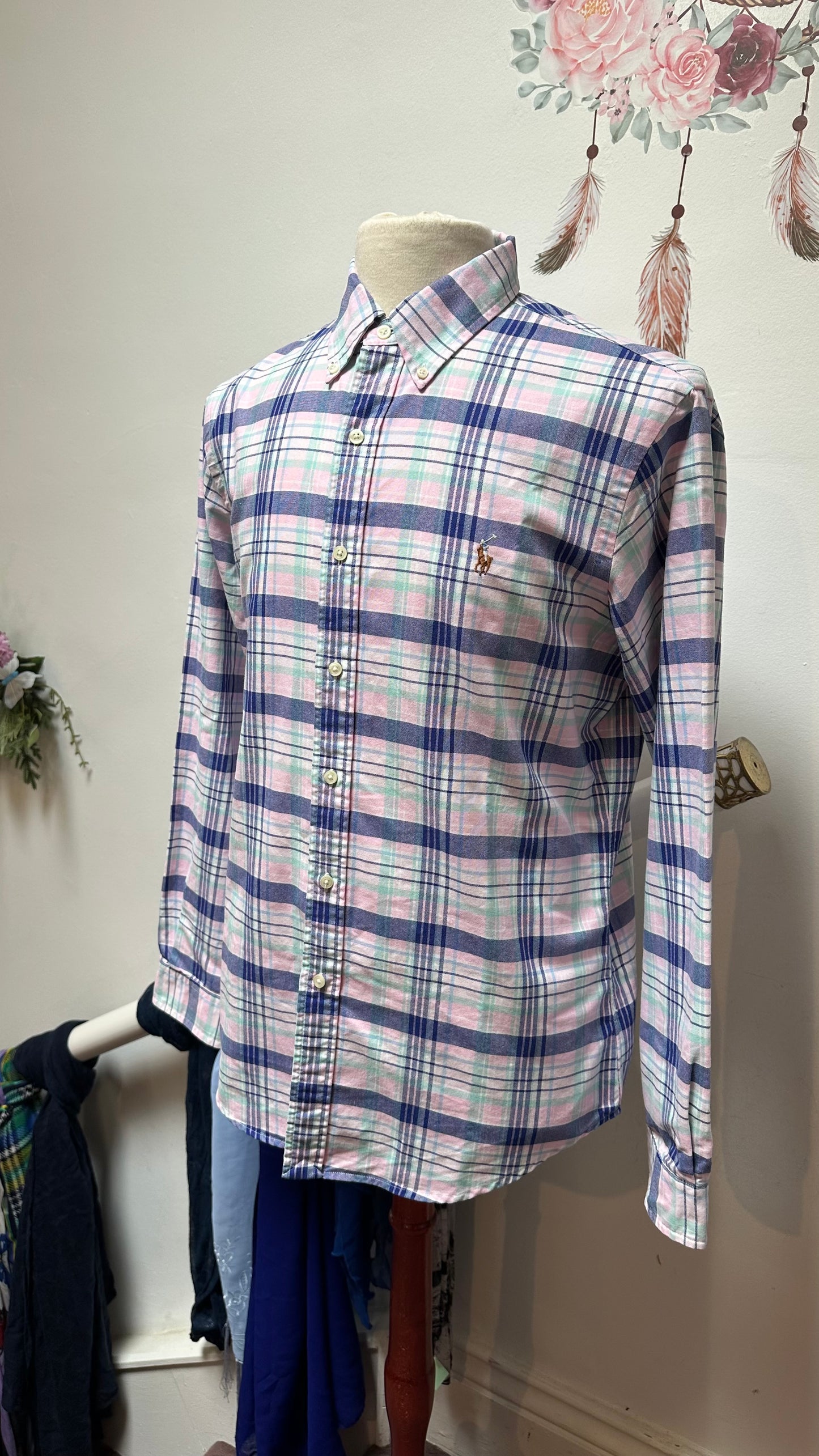 Designer Ralph Lauren 100% Cotton Shirt Size L