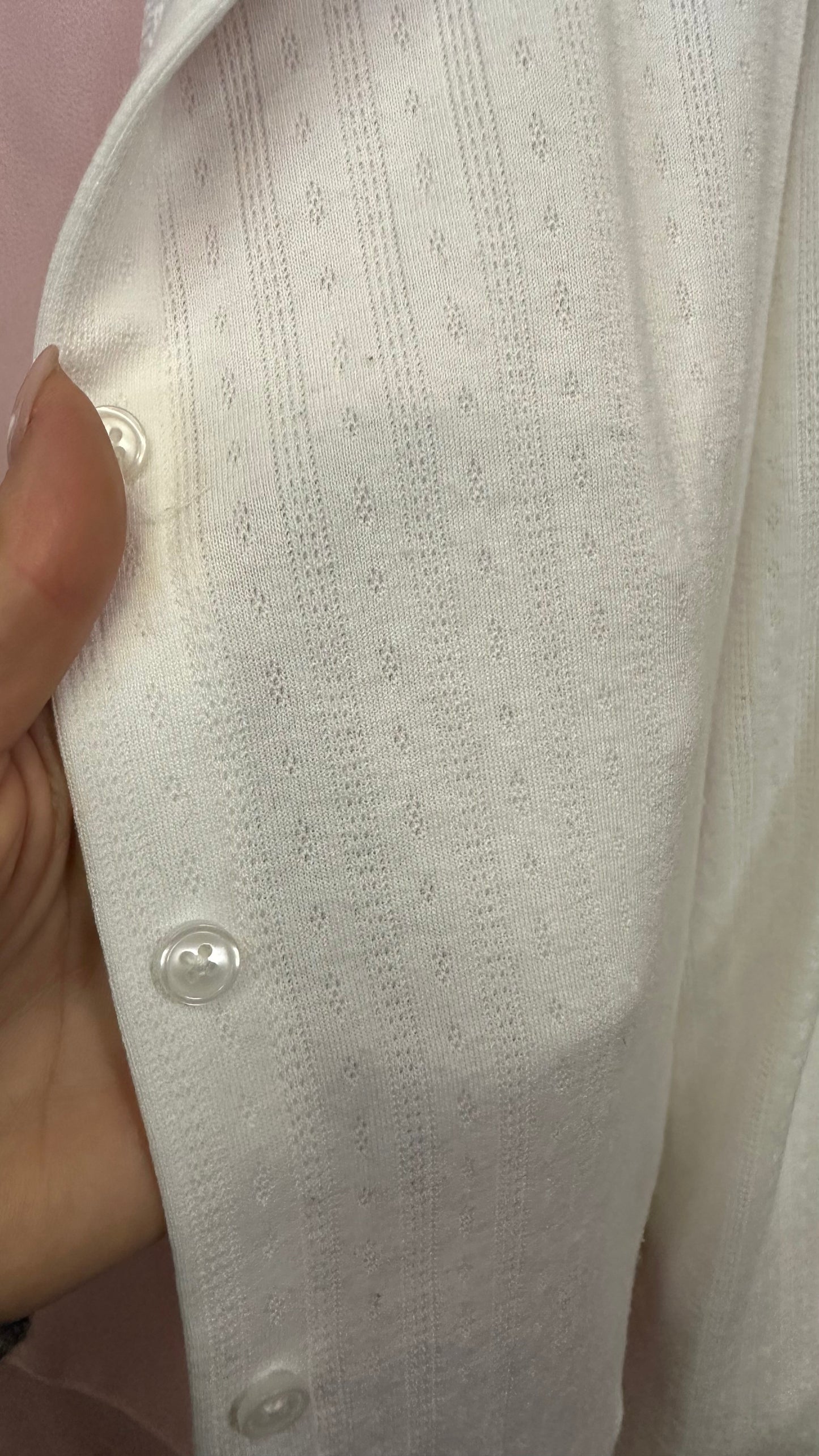 Savida White Cardigan Size XXL