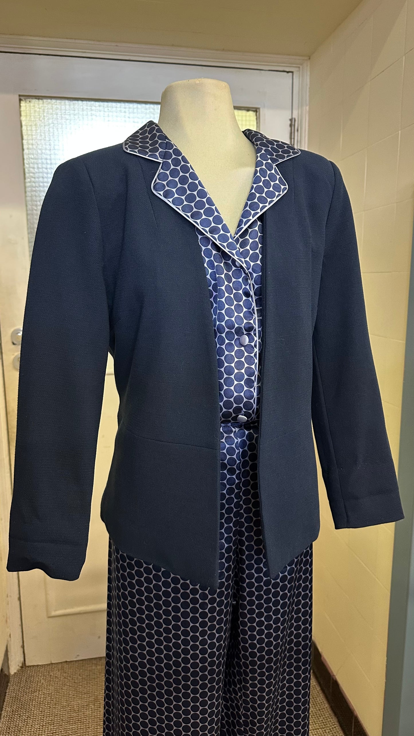 Pieces Navy Blazer Size S