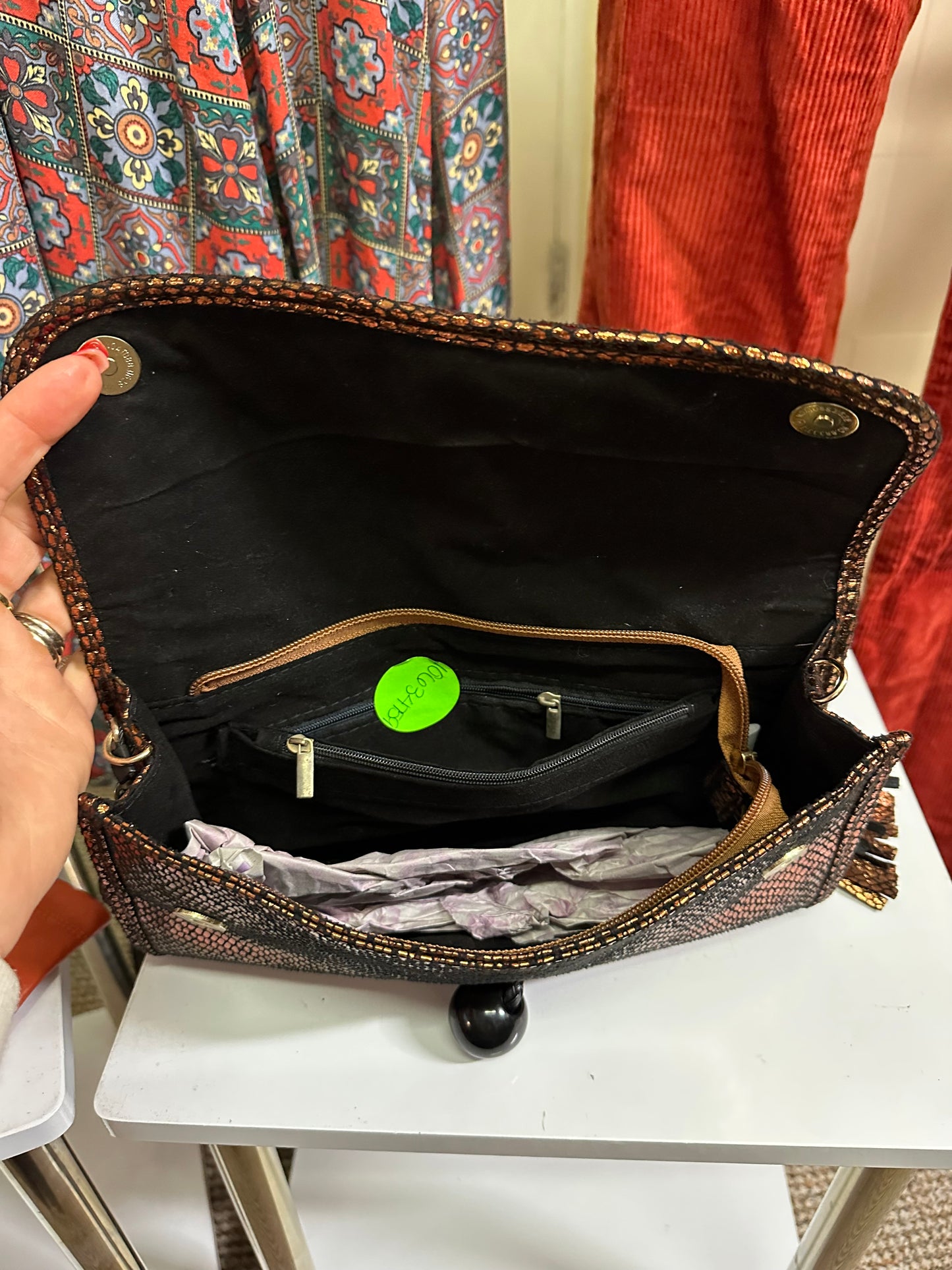 Bronze Clutch New with Tags