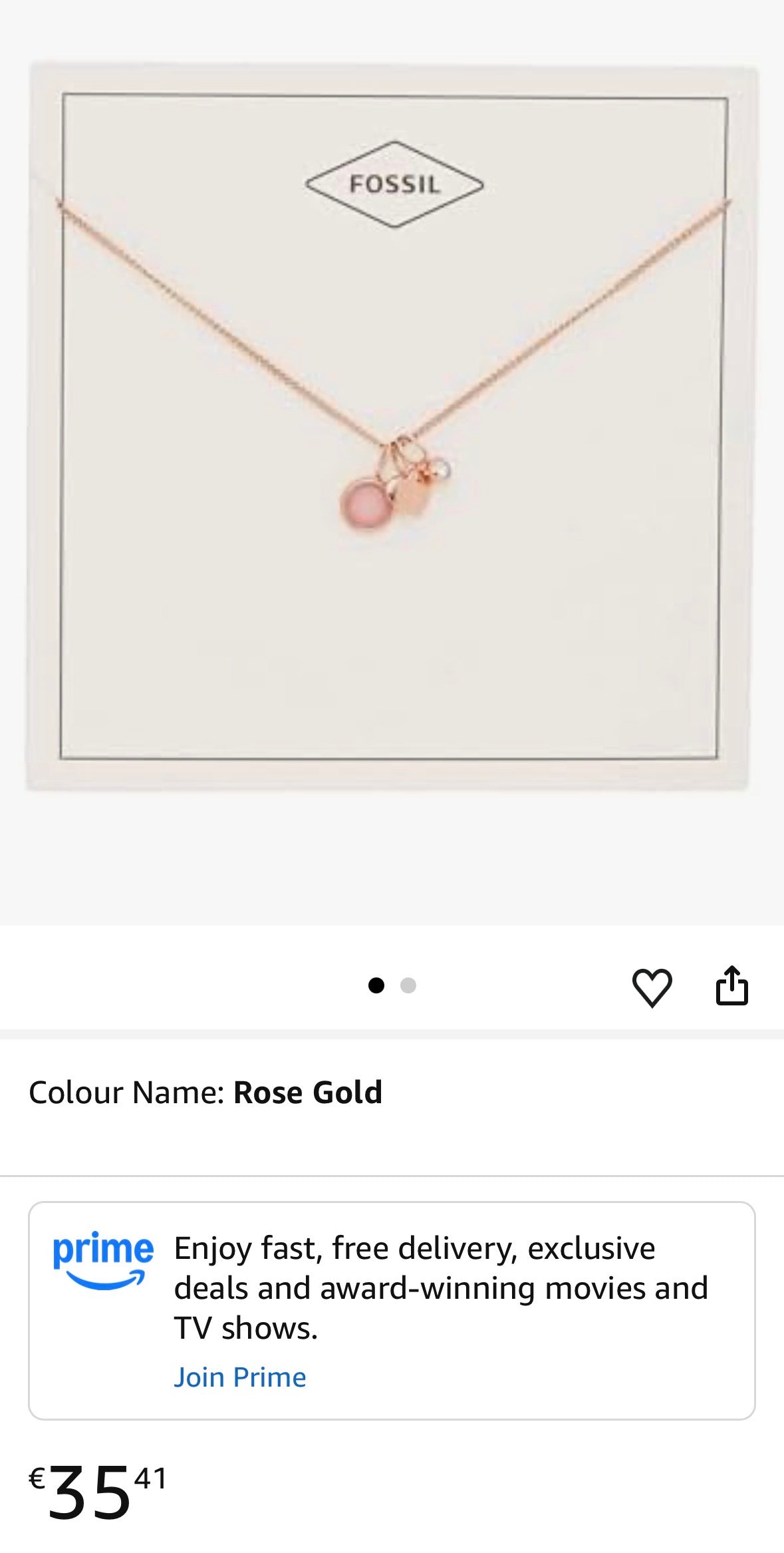 Fossil Chain New with Tags
