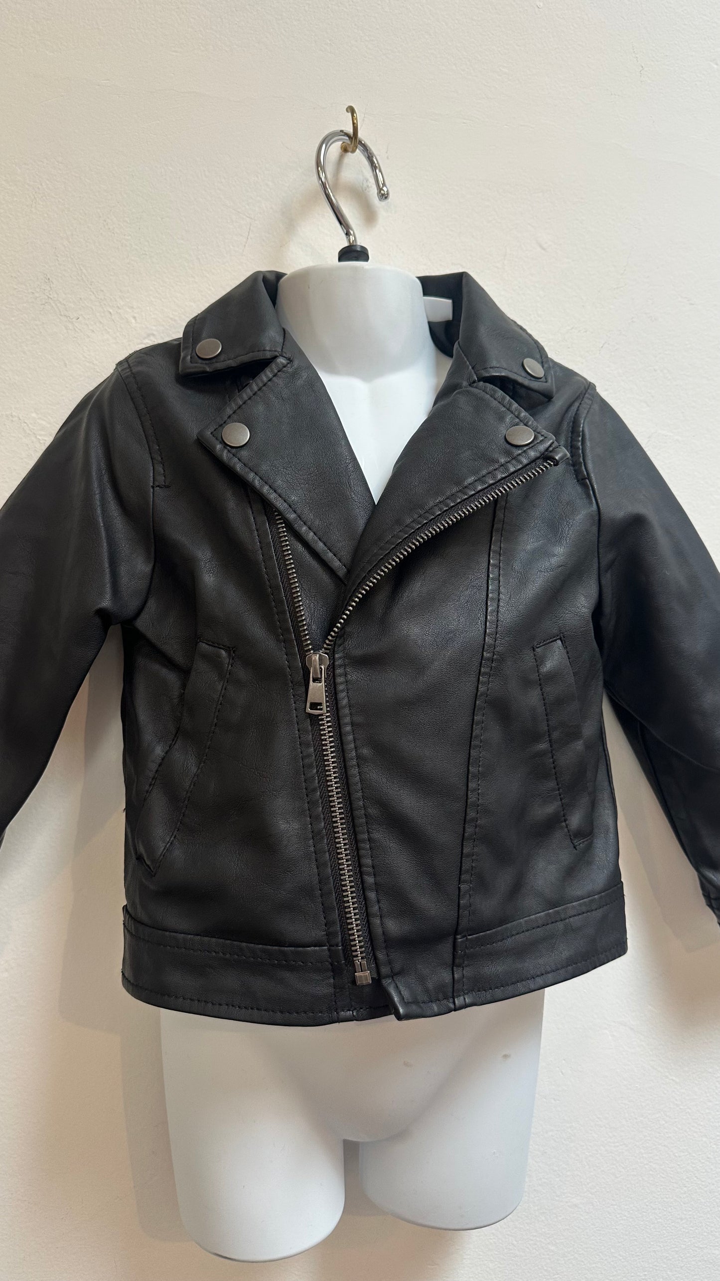 Zara PU Jacket Age 2-3