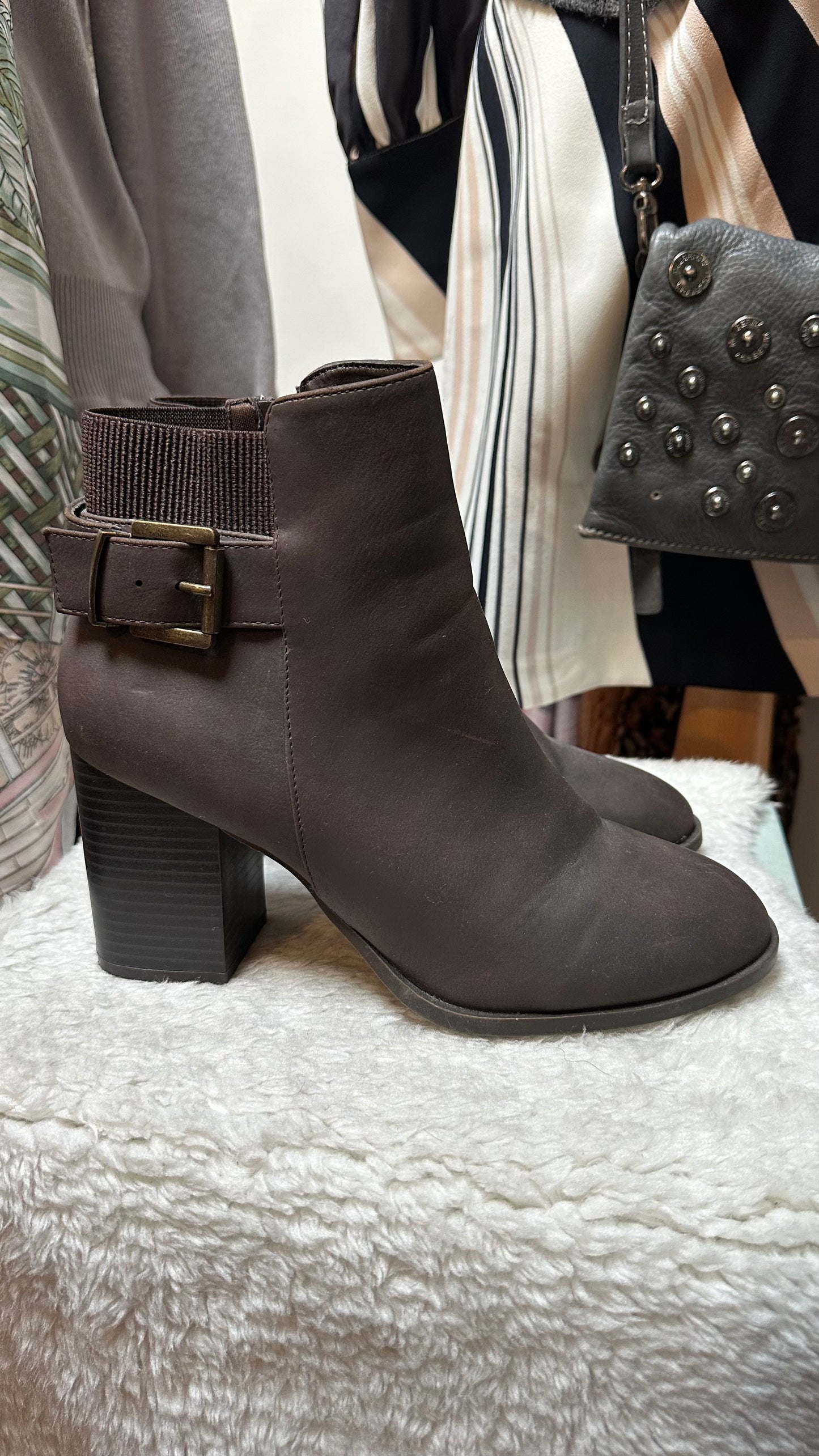 Primark Wide Fit Grey Ankle Boots Size 5