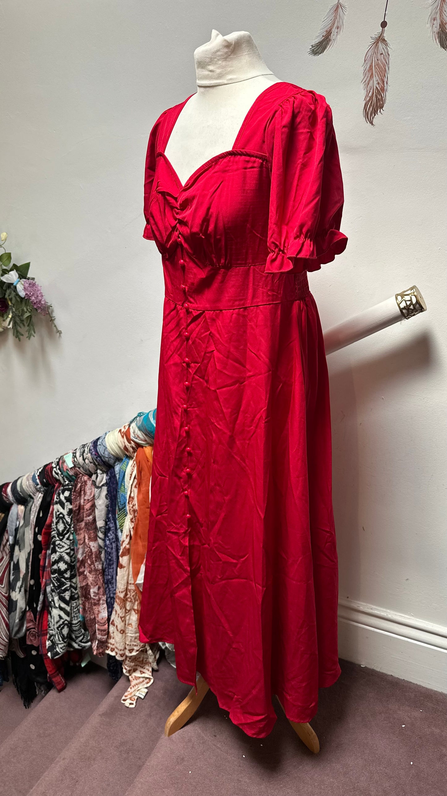 Shein Curve Red Dress Size XL