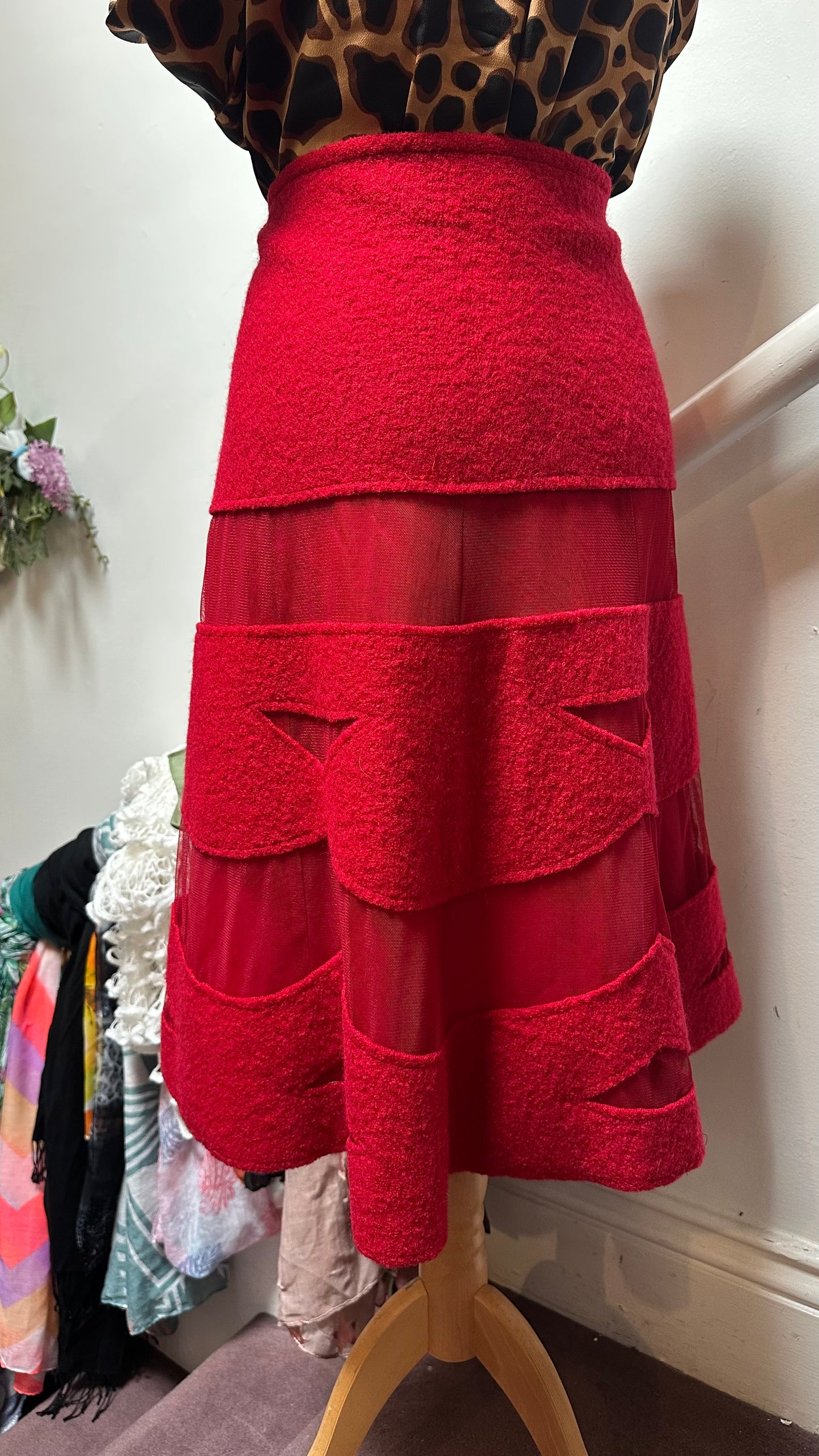 Vintage Régine of Dublin 100% Wool Skirt Size 12 (matching jacket available)