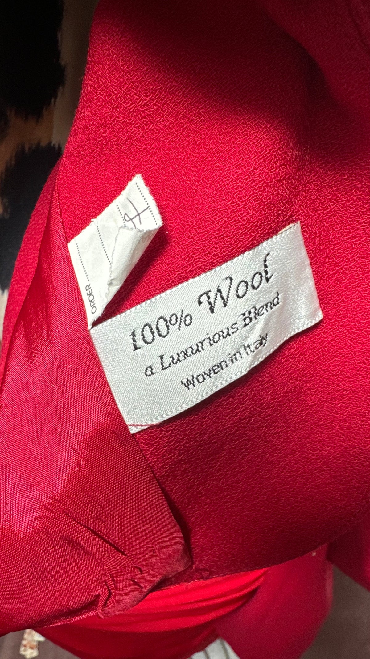 Stunning 100% Wool Red Jacket Size 10