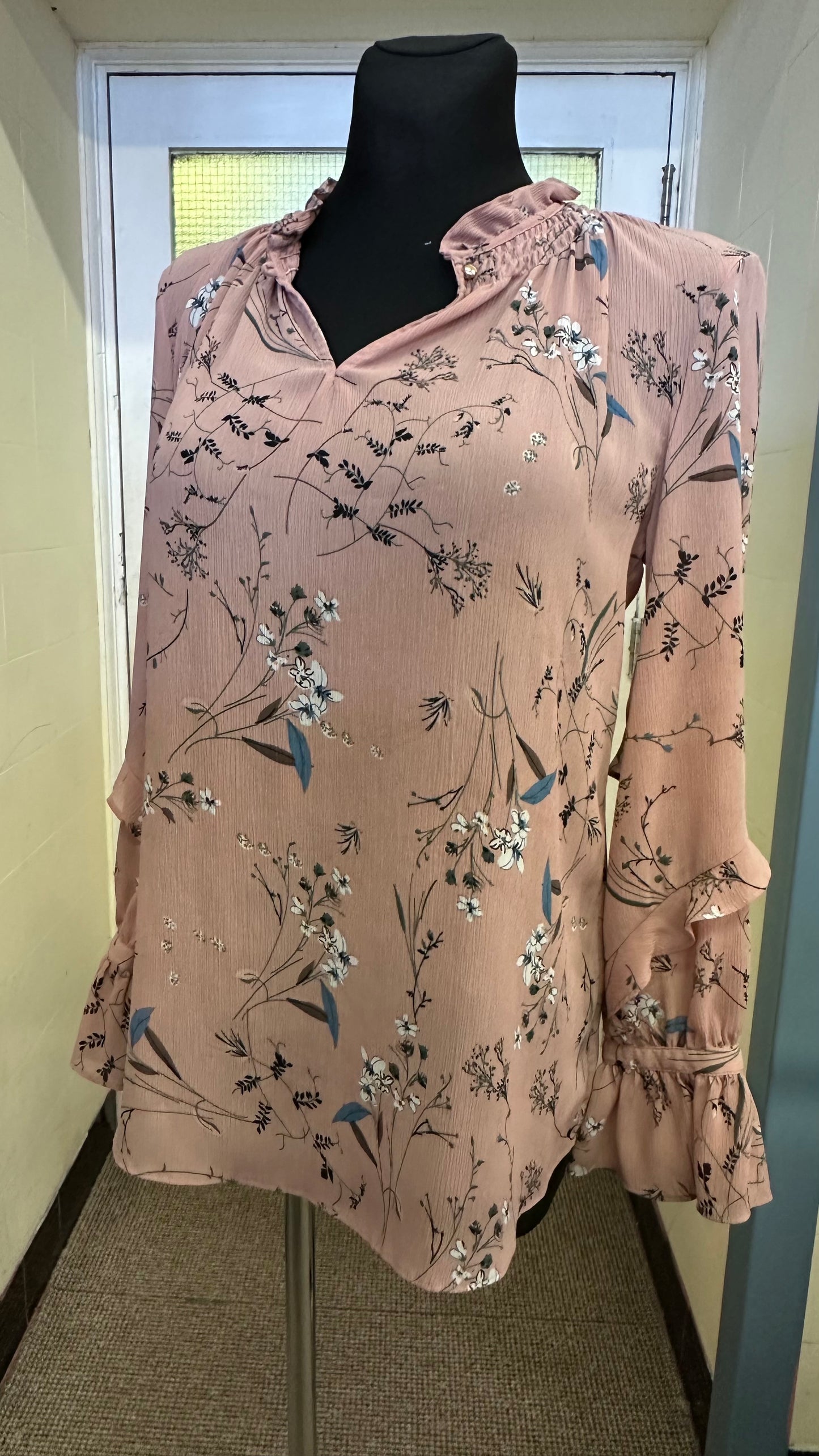 Dunnes Dusky Pink Blouse Size 8